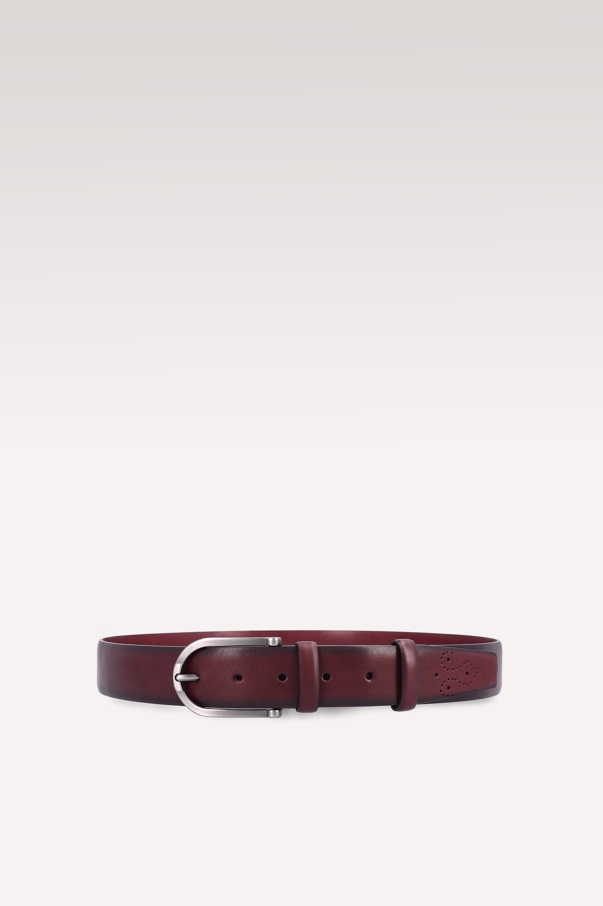 TOM BORDEAUX CALF LEATHER BELT