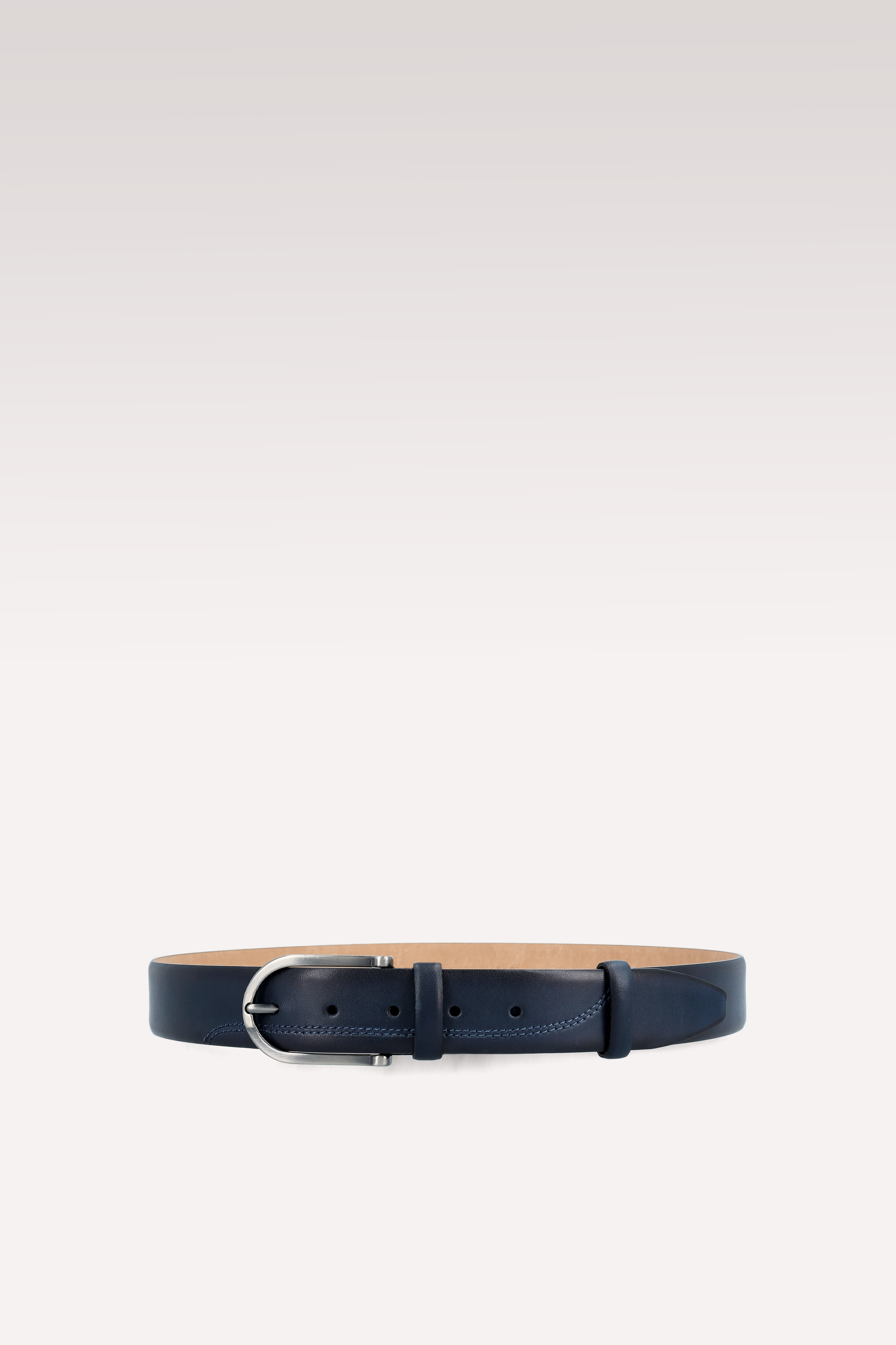 SCAFARI 01 BLUE LEATHER DERBY SHOES AND SAM LEATHER BELT