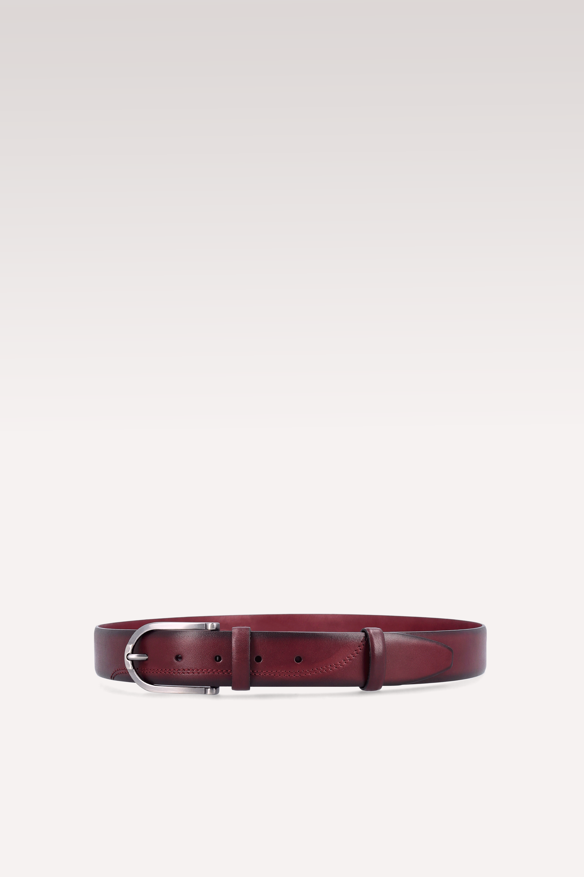 SAM BORDEAUX CALF LEATHER BELT