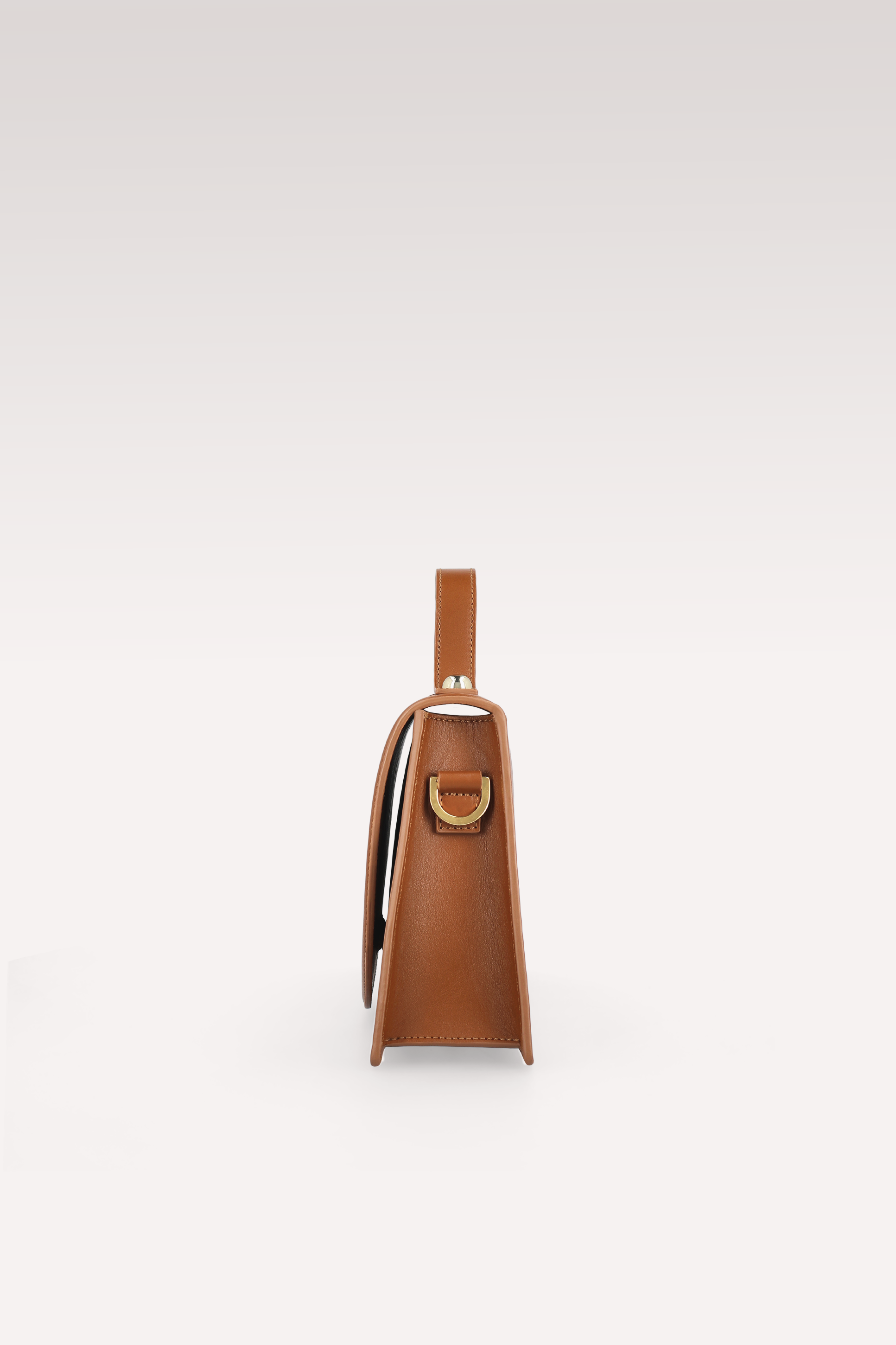CINDY MOK 02 BROWN STITCH LEATHER PLATFORM PUMPS AND COLETTE CROSSBODY BAG