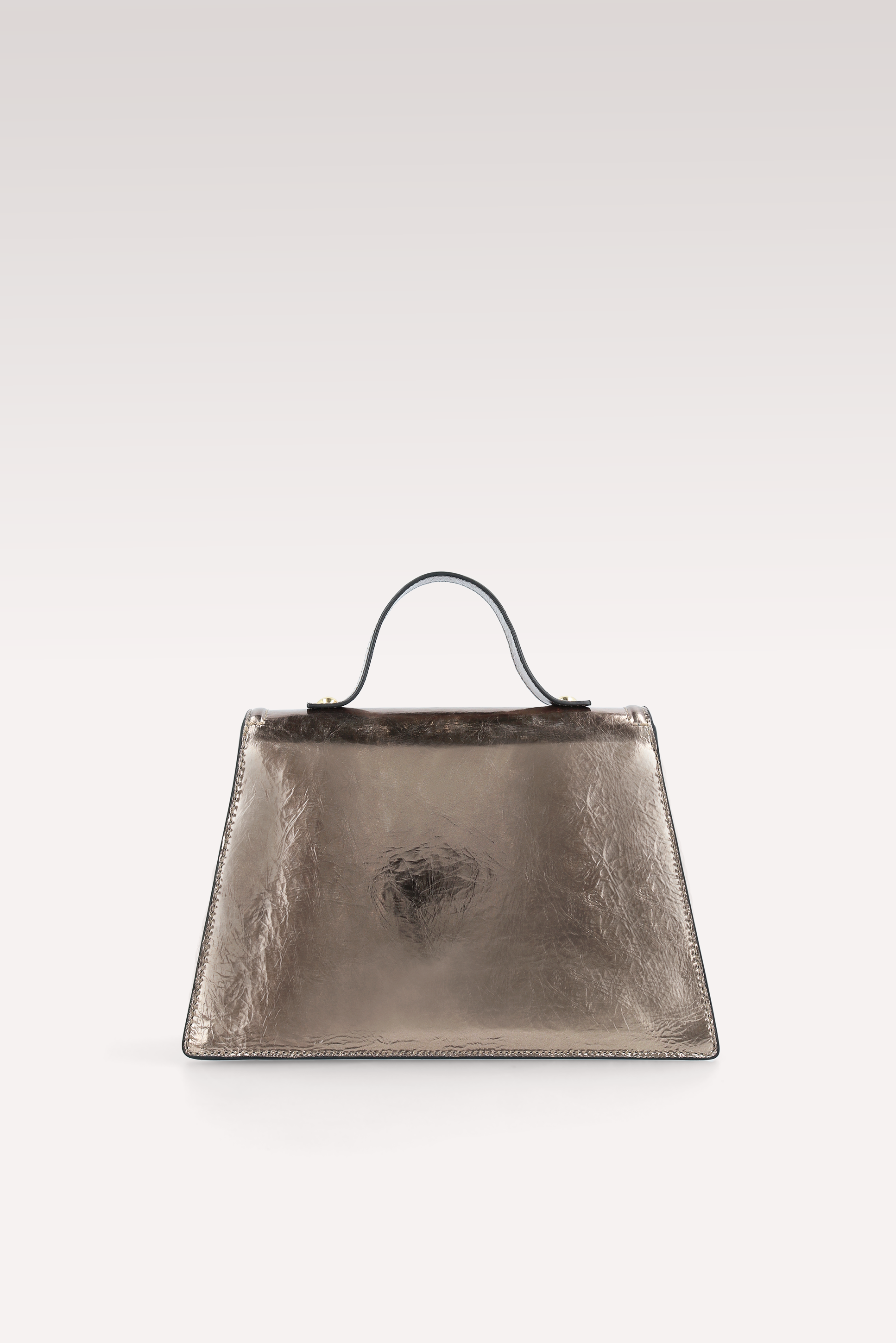 BORSA A TRACOLLA COLETTE IN PELLE METALLIZZATA OTTONE