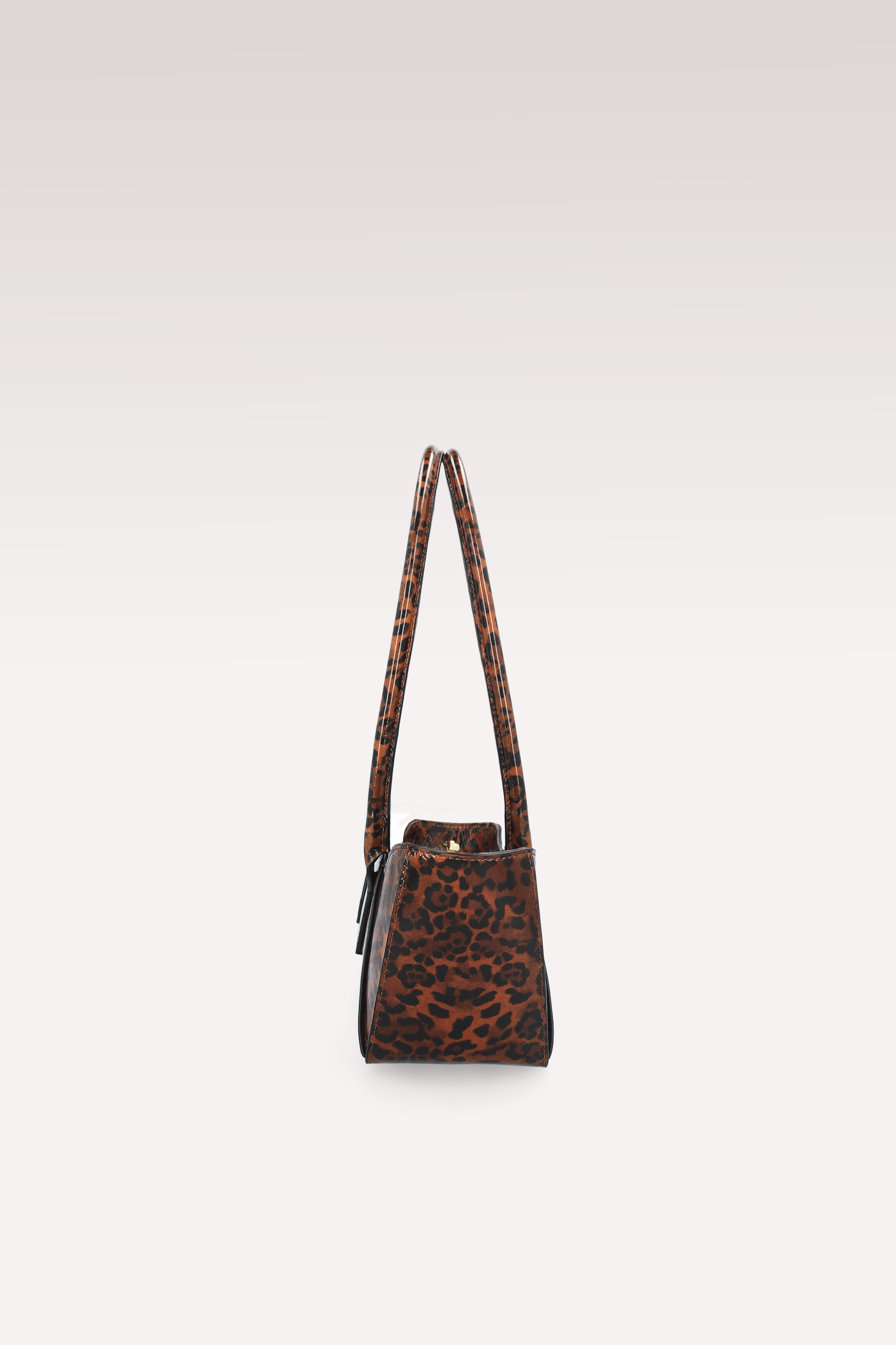DAISY BROWN LEOPARD PRINT LEATHER SHOULDER BAG