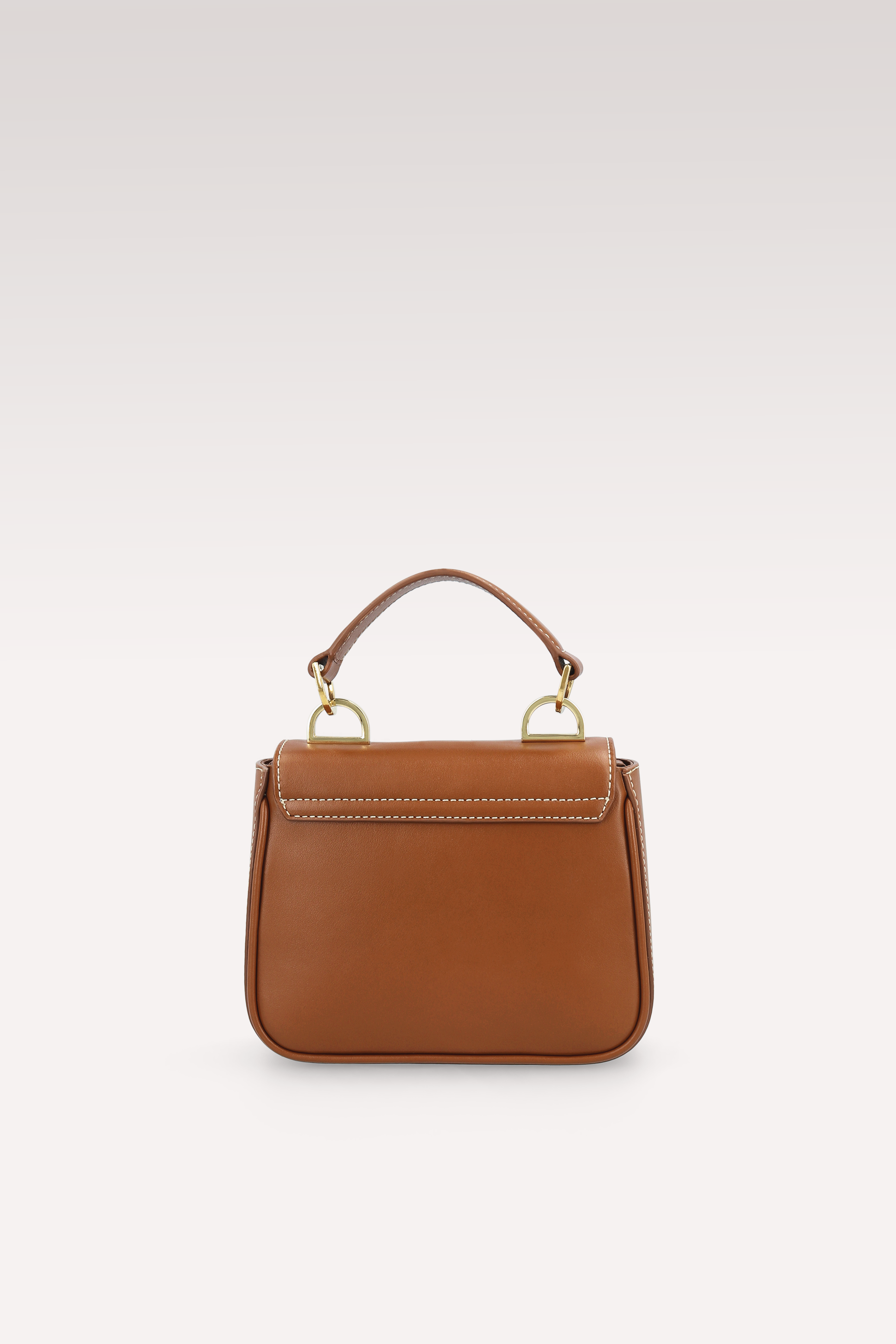 MILLY BROWN NAPPA LEATHER MINI BAG