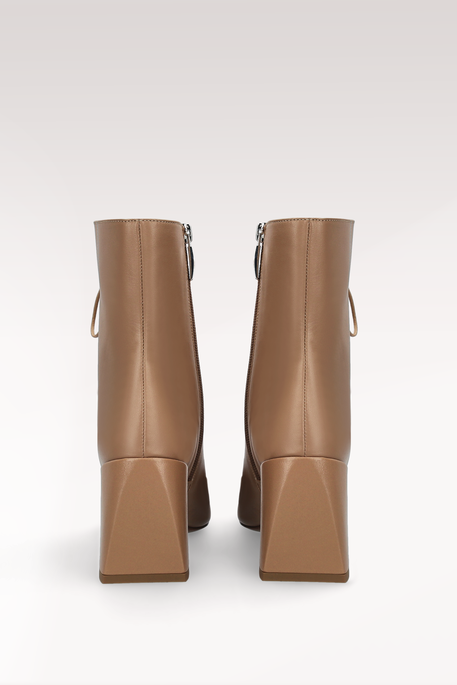 JOLIE 01 NUDE LEATHER ANKLE BOOTS