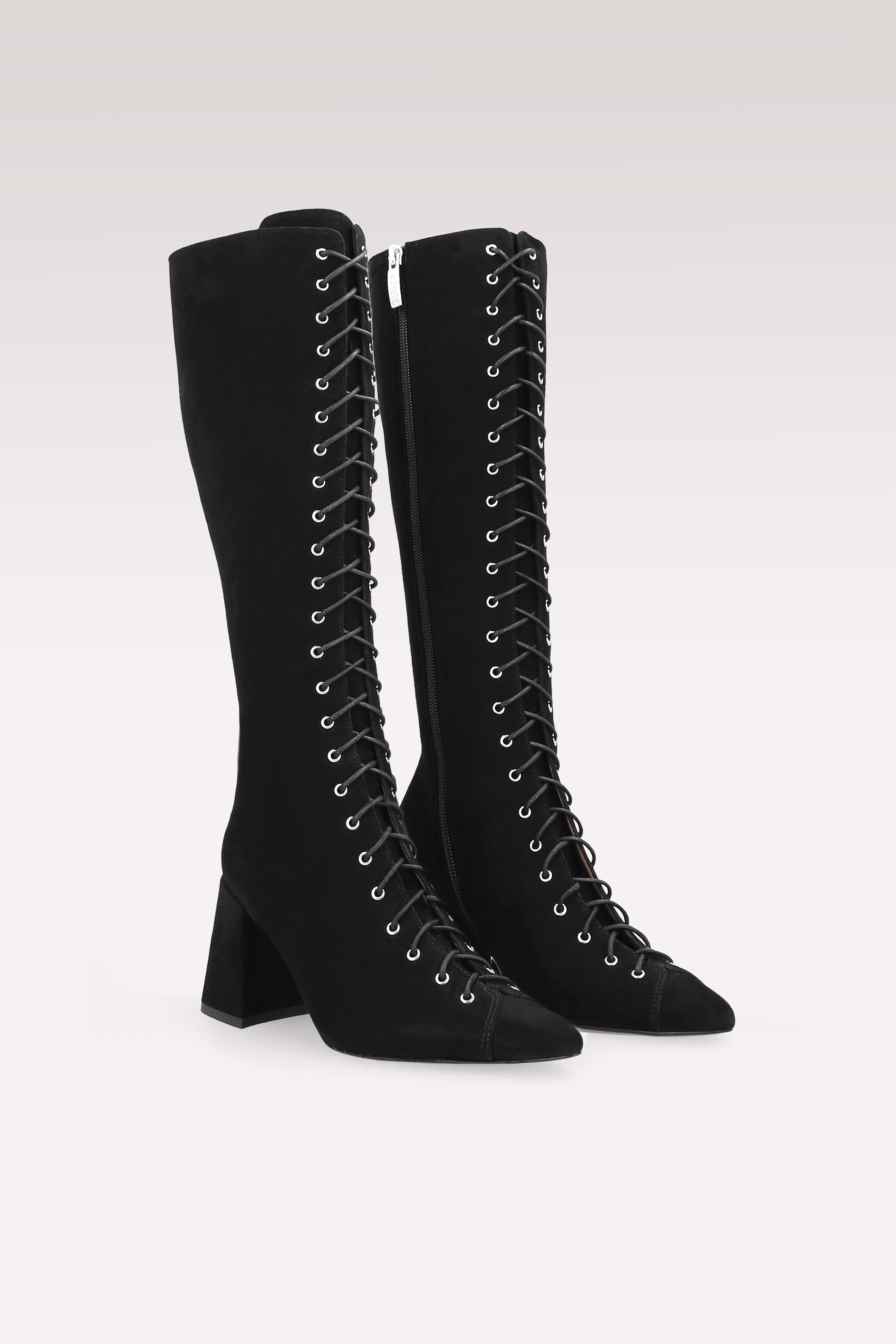 MONICA 03 BLACK SUEDE LEATHER BOOTS