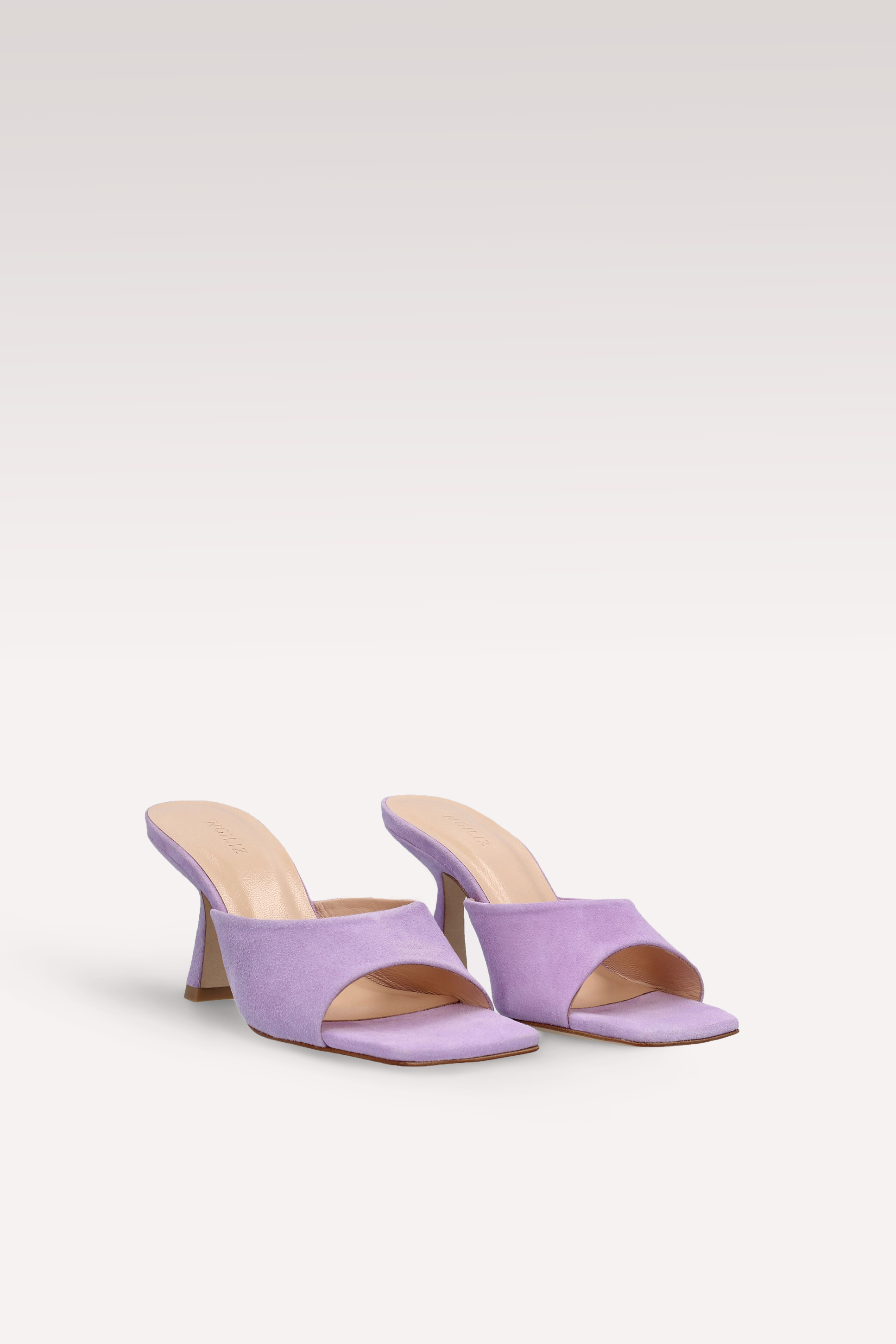 RENY PURPLE SUEDE LEATHER MULES