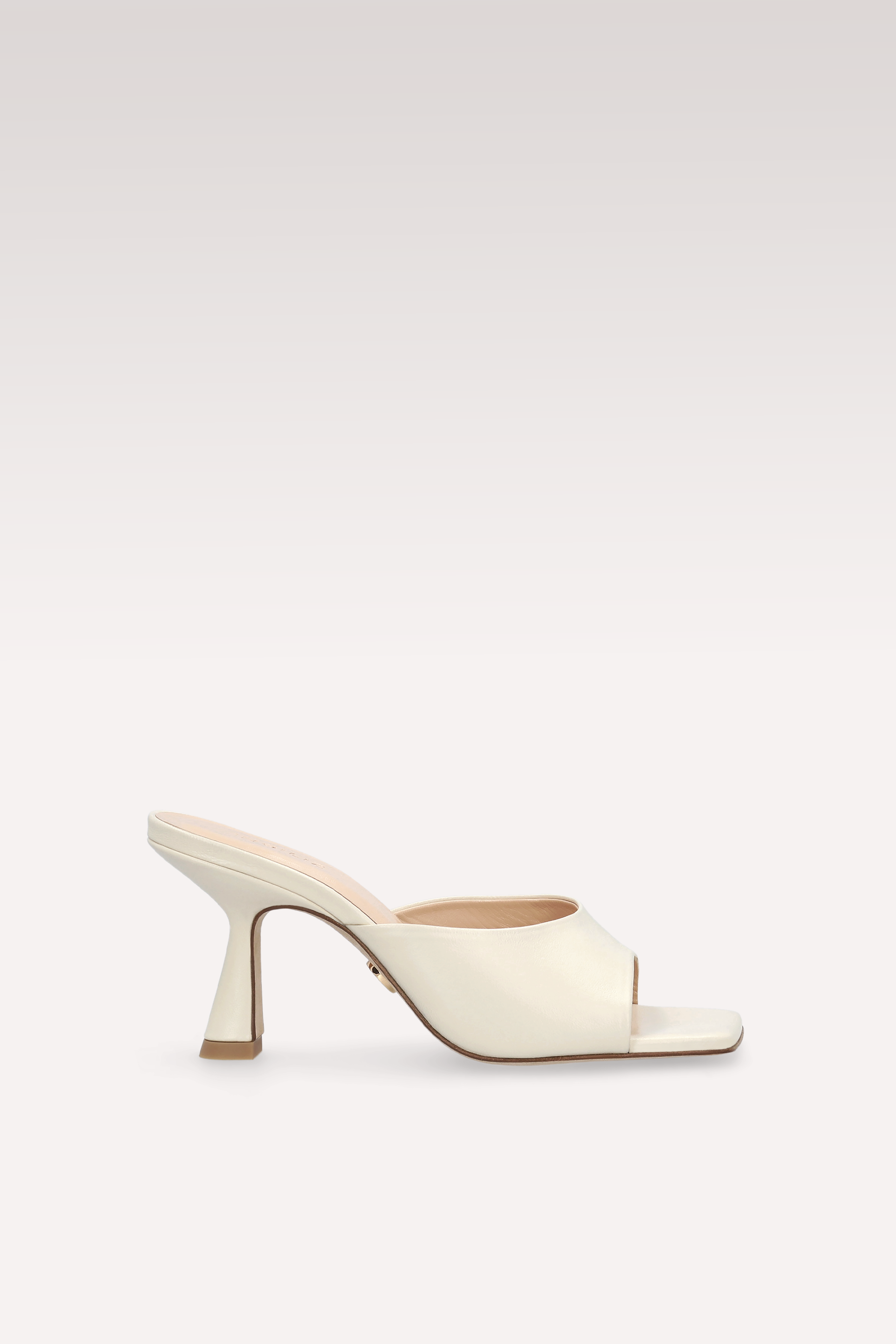 RENY WHITE SMOOTH LEATHER MULES