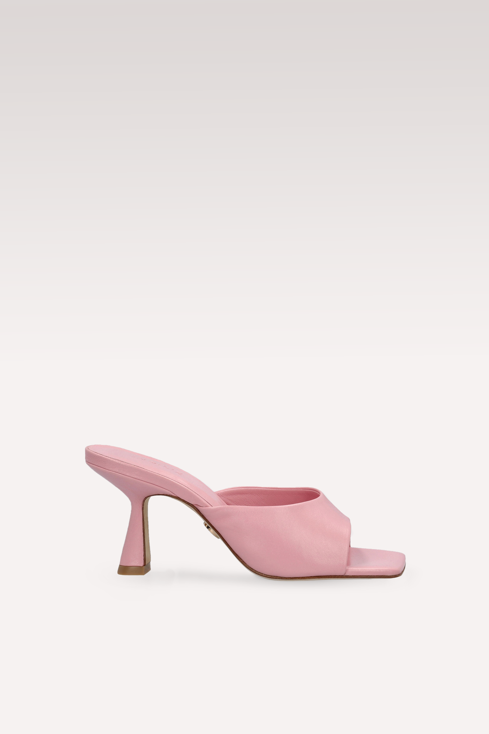 RENY PINK SMOOTH LEATHER MULES