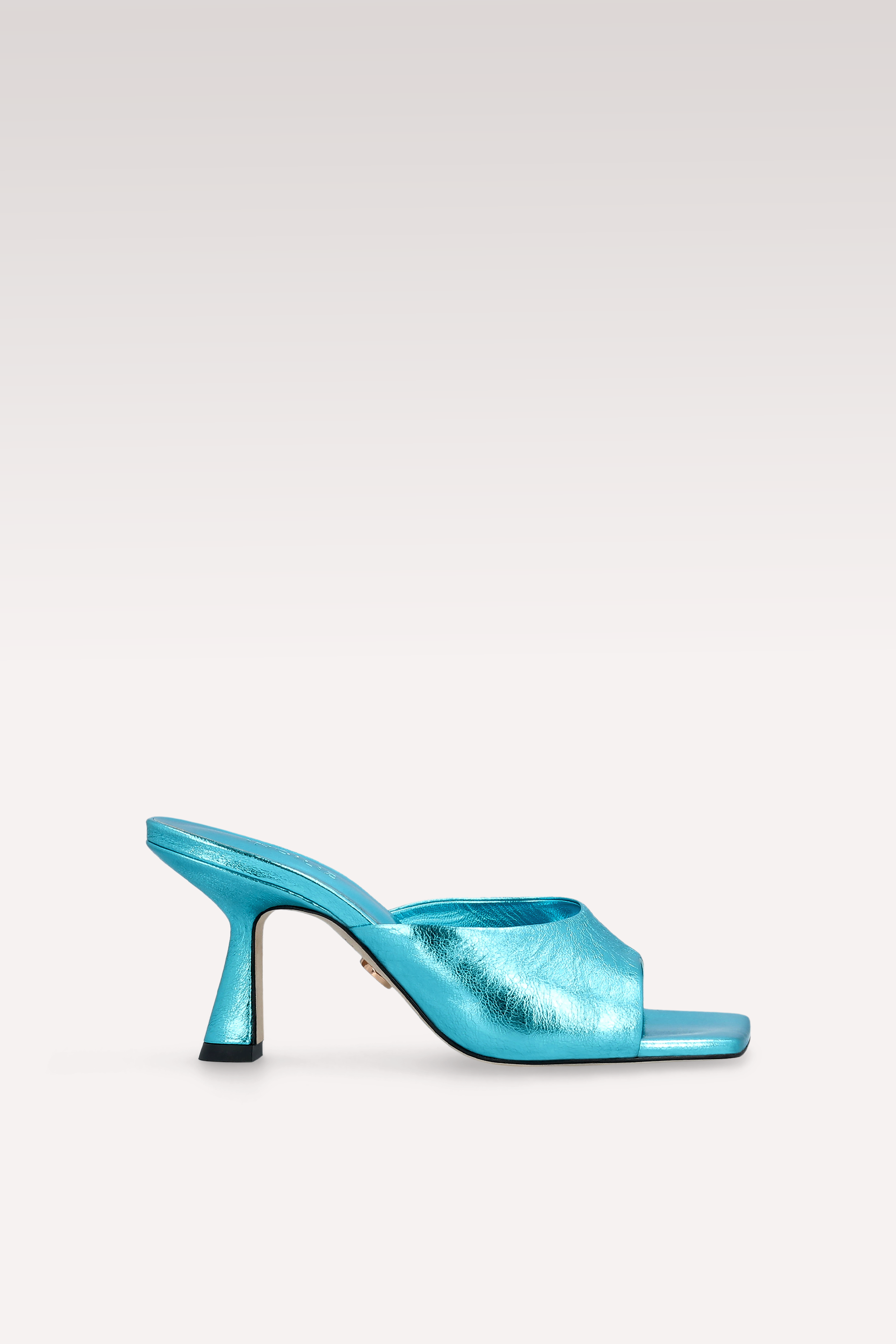 RENY BLUE METALLIC LEATHER MULES