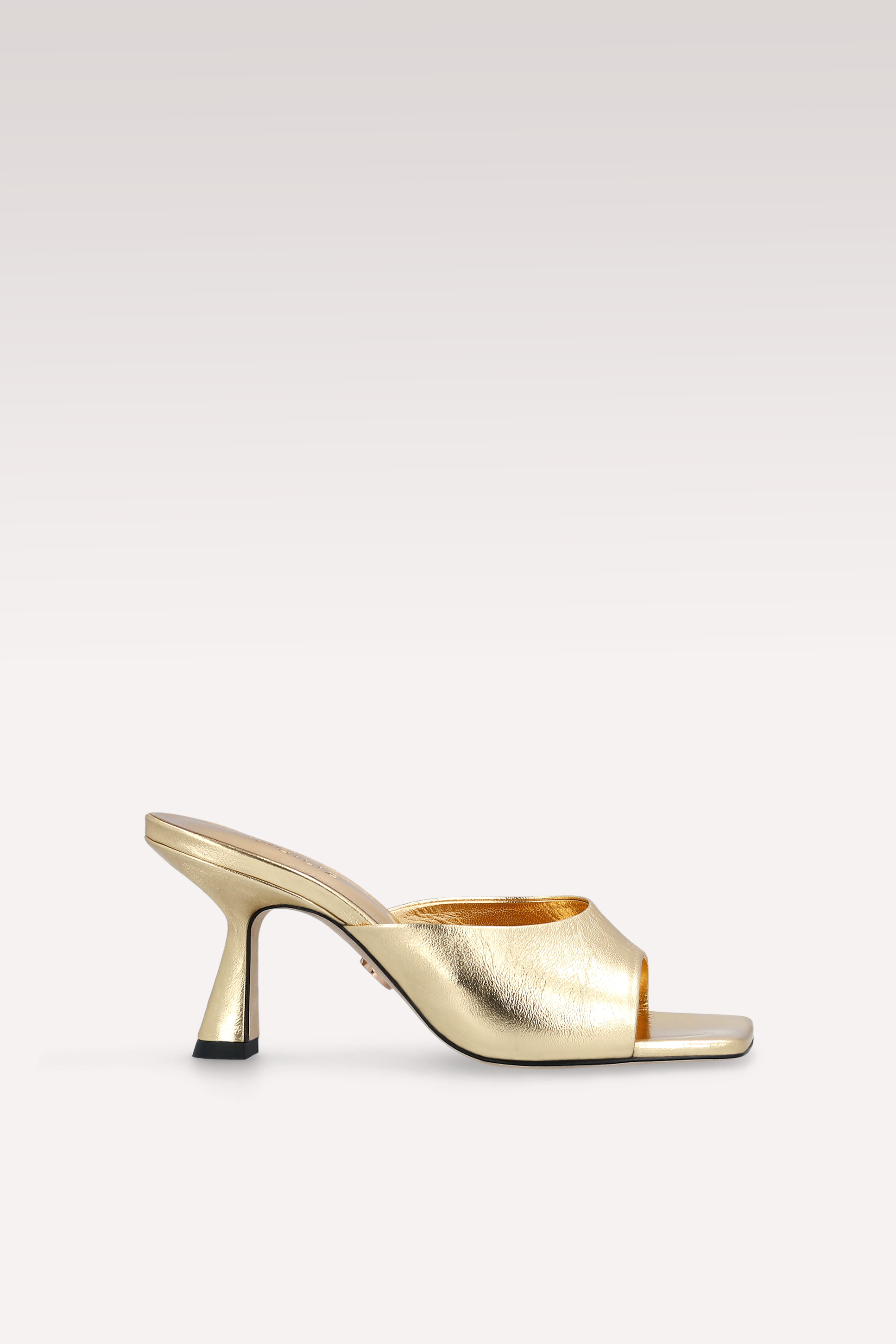 RENY GOLD METALLIC LEATHER MULES