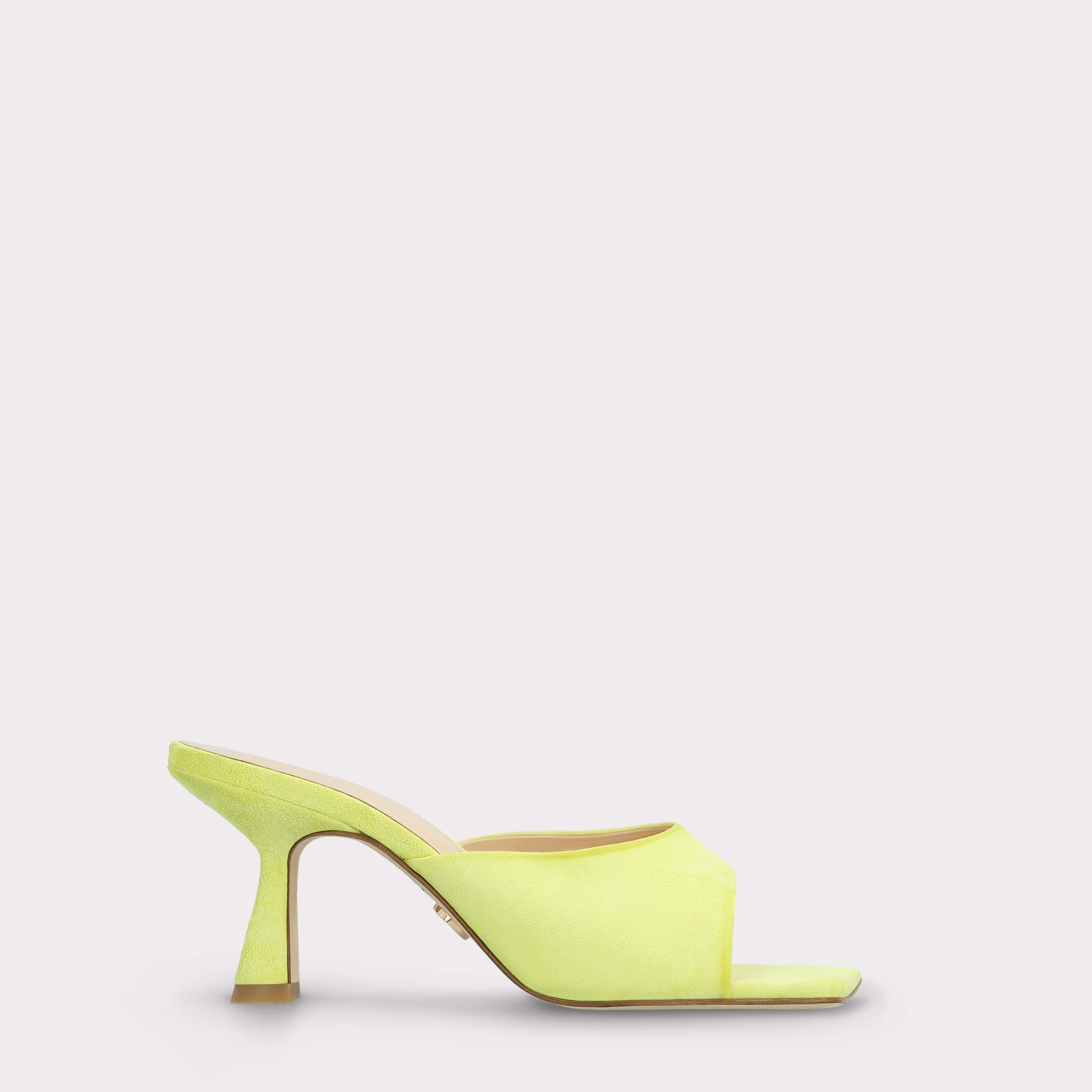 RENY YELLOW SUEDE LEATHER MULES