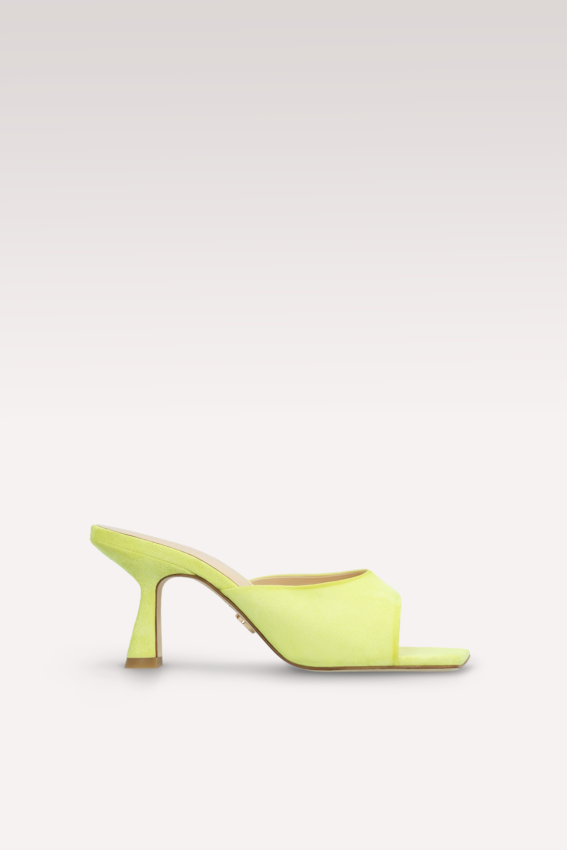RENY KIWI YELLOW SUEDE LEATHER MULES