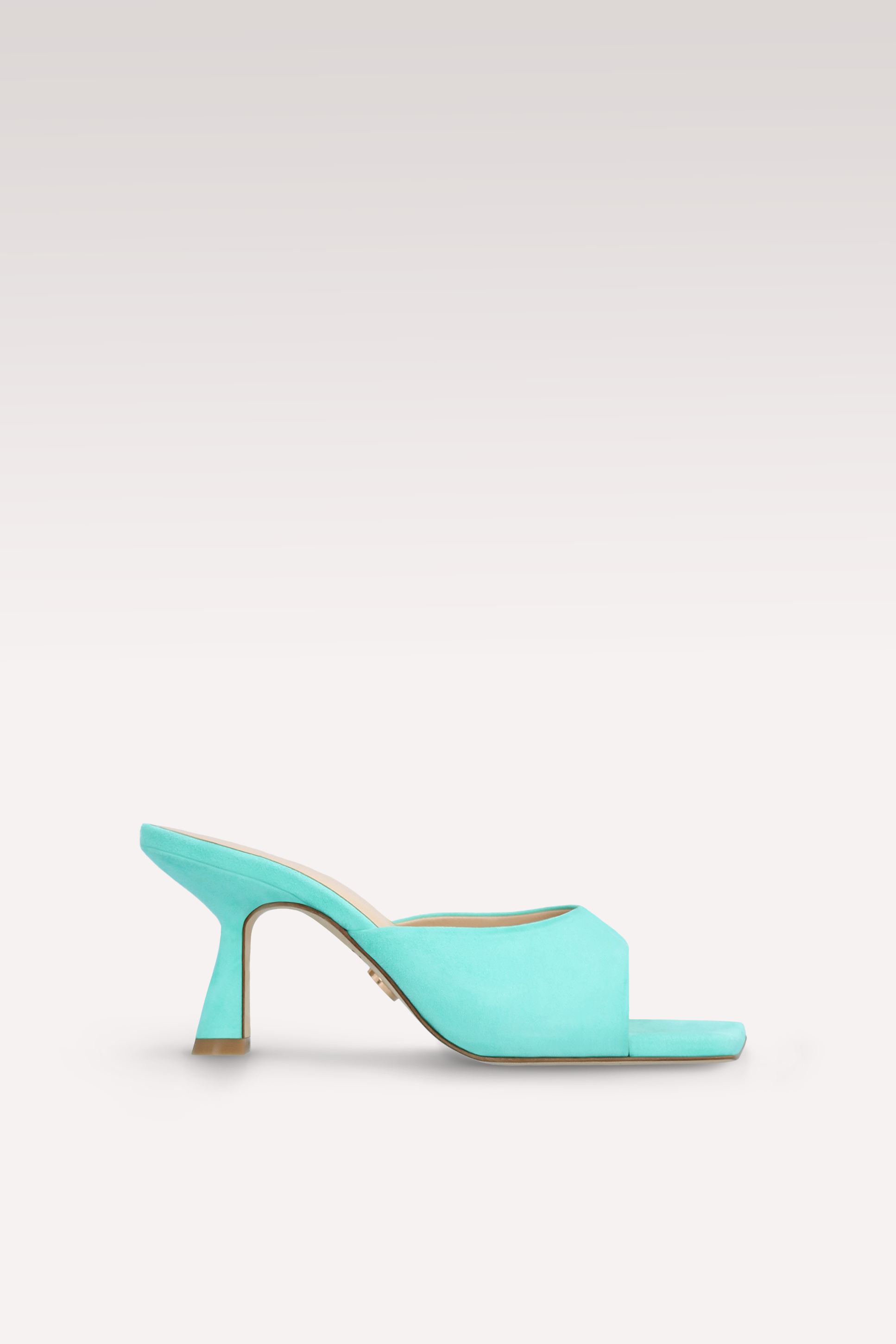 RENY TURQUOISE SUEDE LEATHER MULES