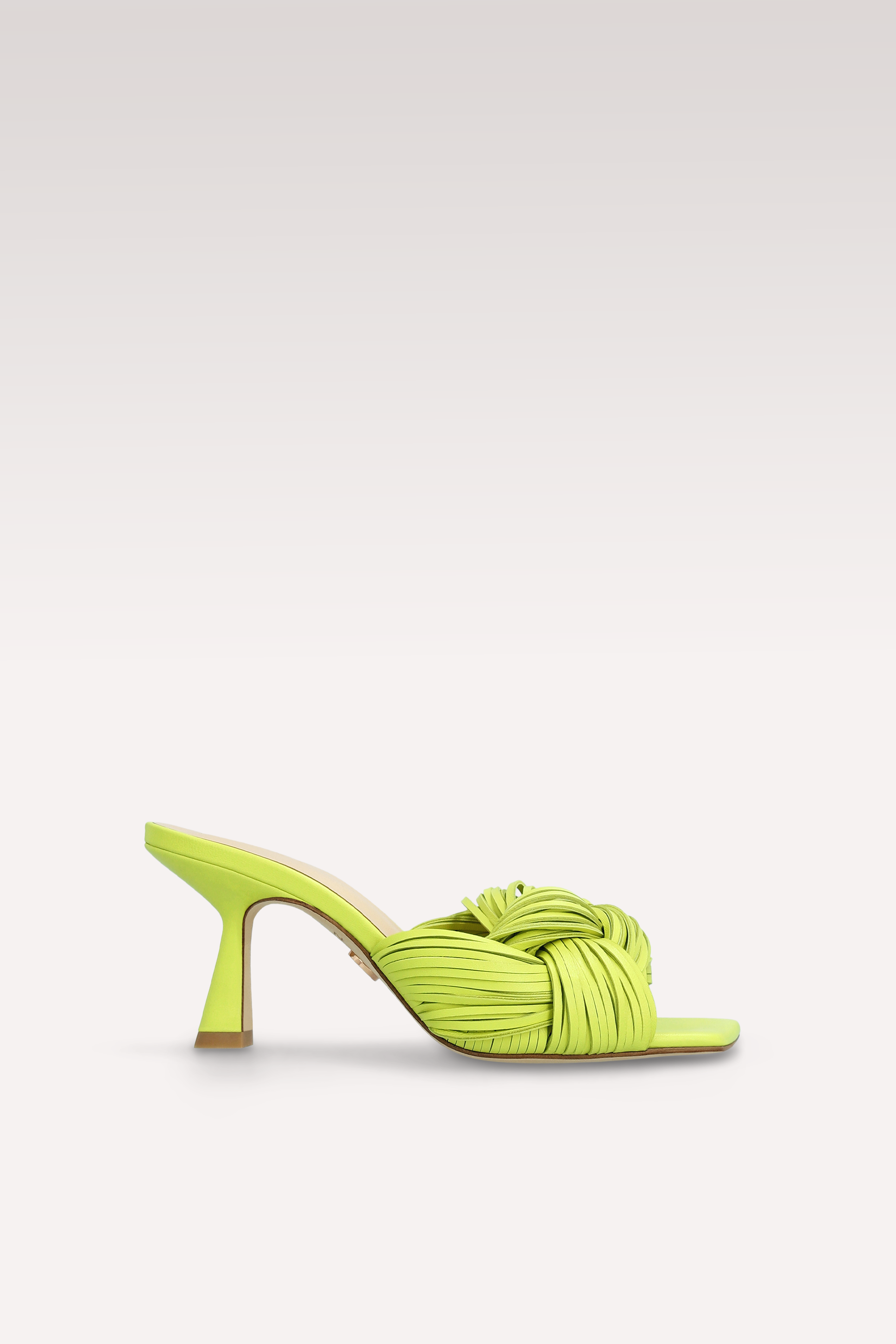 REESE KIWI YELLOW LEATHER MULES