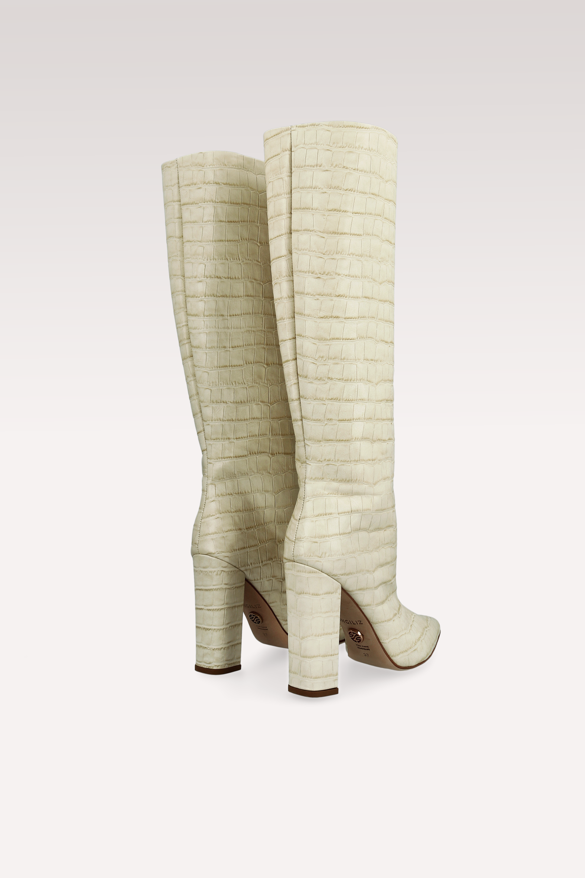 STIVALI LILYANA IN PELLE GOFFRATA BEIGE
