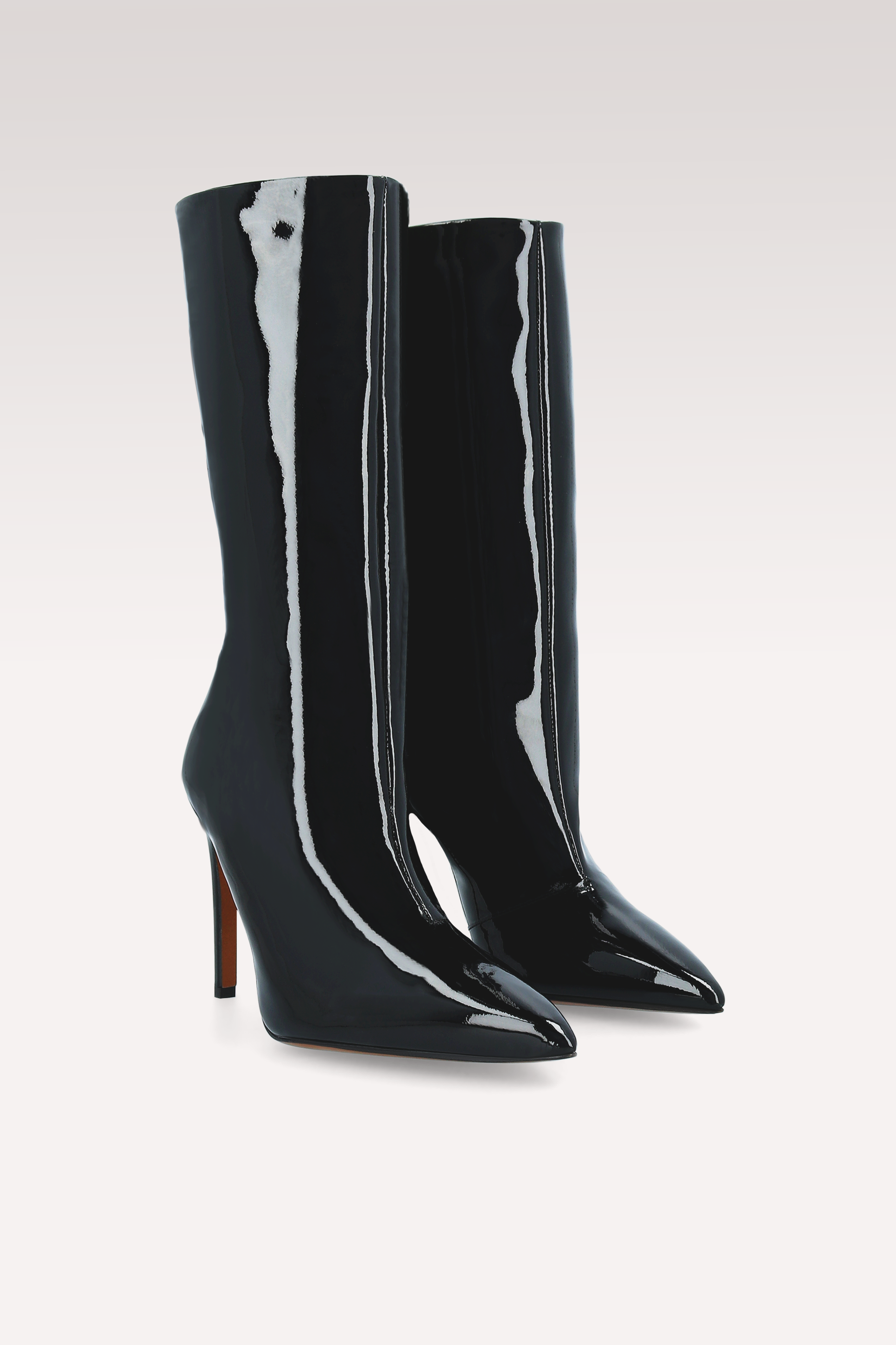 ANNIE 01 BLACK PATENT LEATHER BOOTS