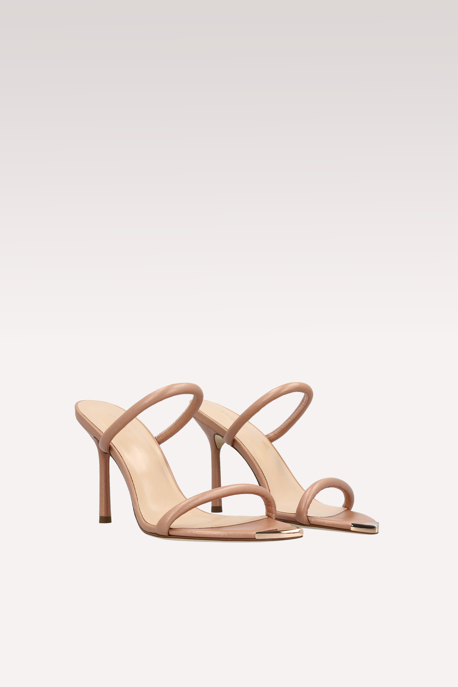 ANNY 99 NUDE LEATHER MULES