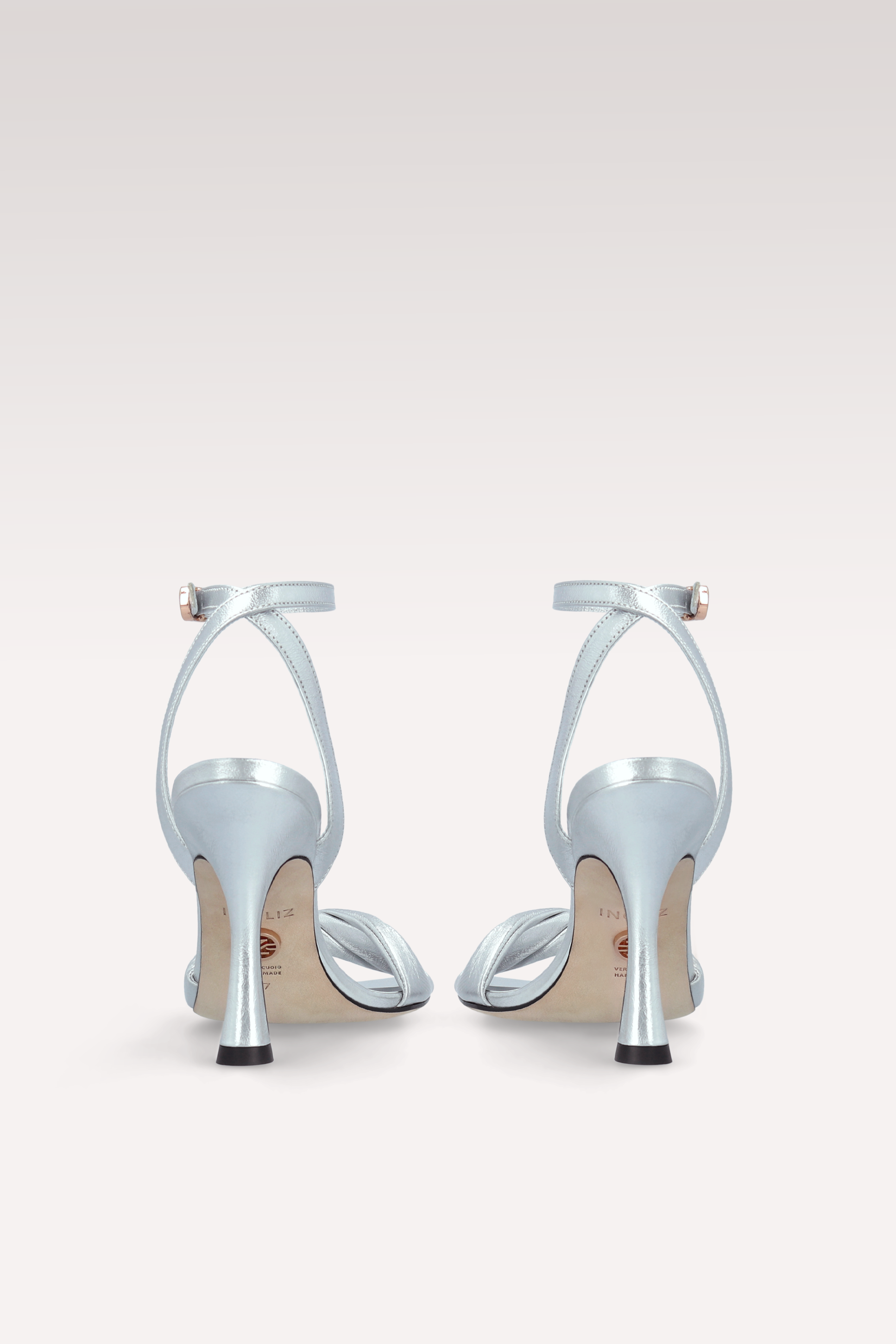 BETTY 31 SILVER LEATHER SANDALS