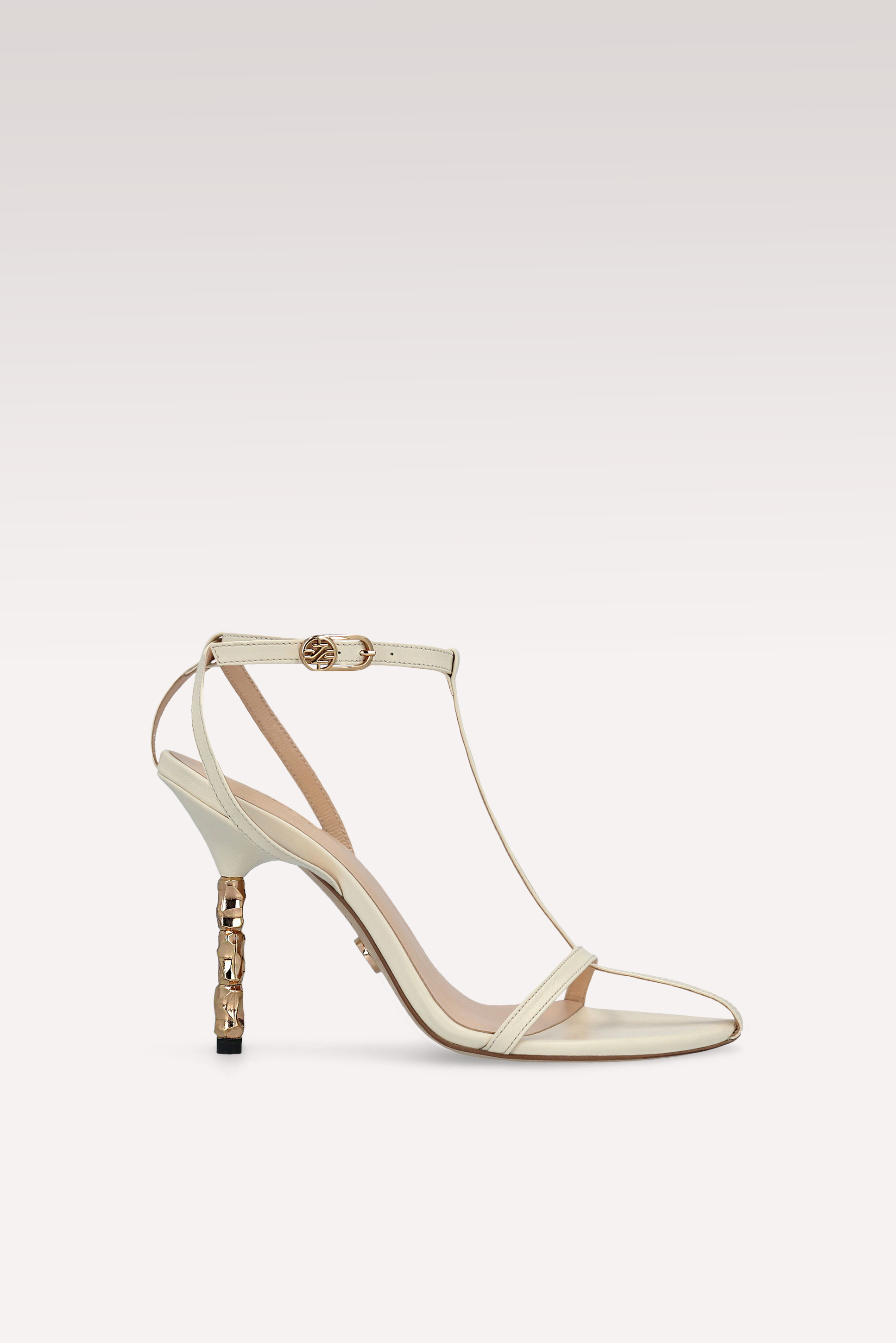 ADA 13 IVORY LEATHER SANDALS