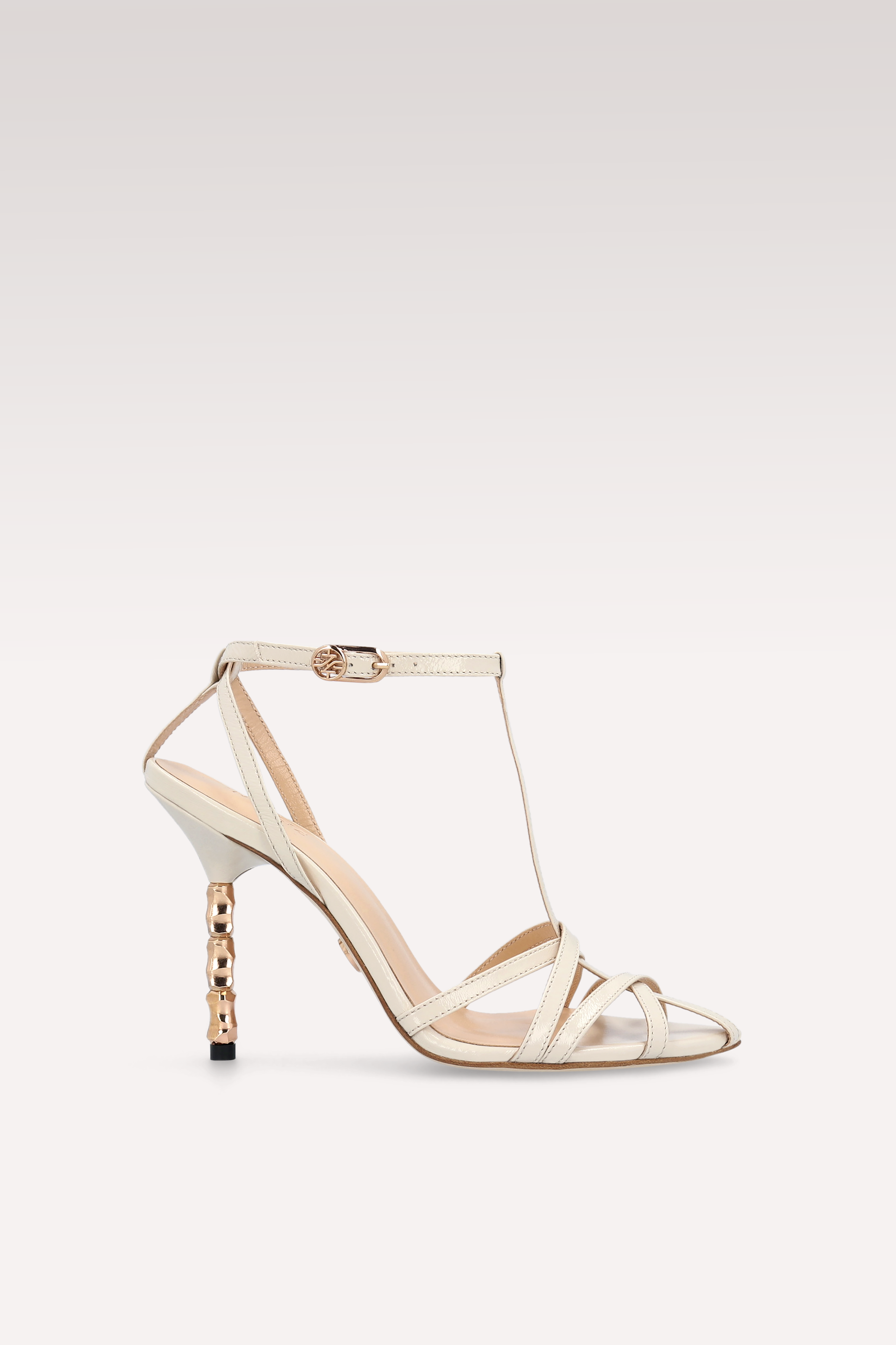ADA 100 IVORY LEATHER SANDALS