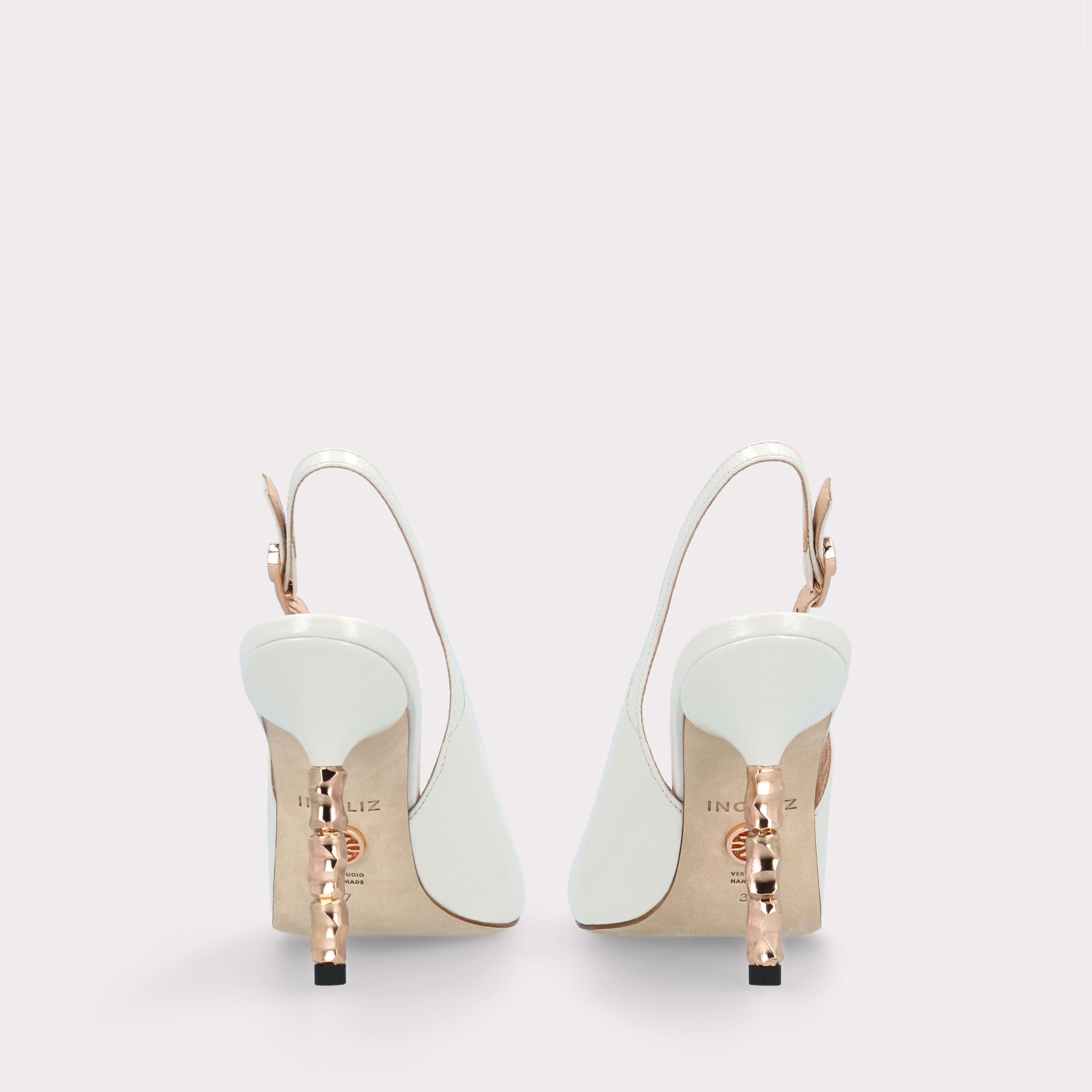 ASTRID 100 IVORY LEATHER PUMPS