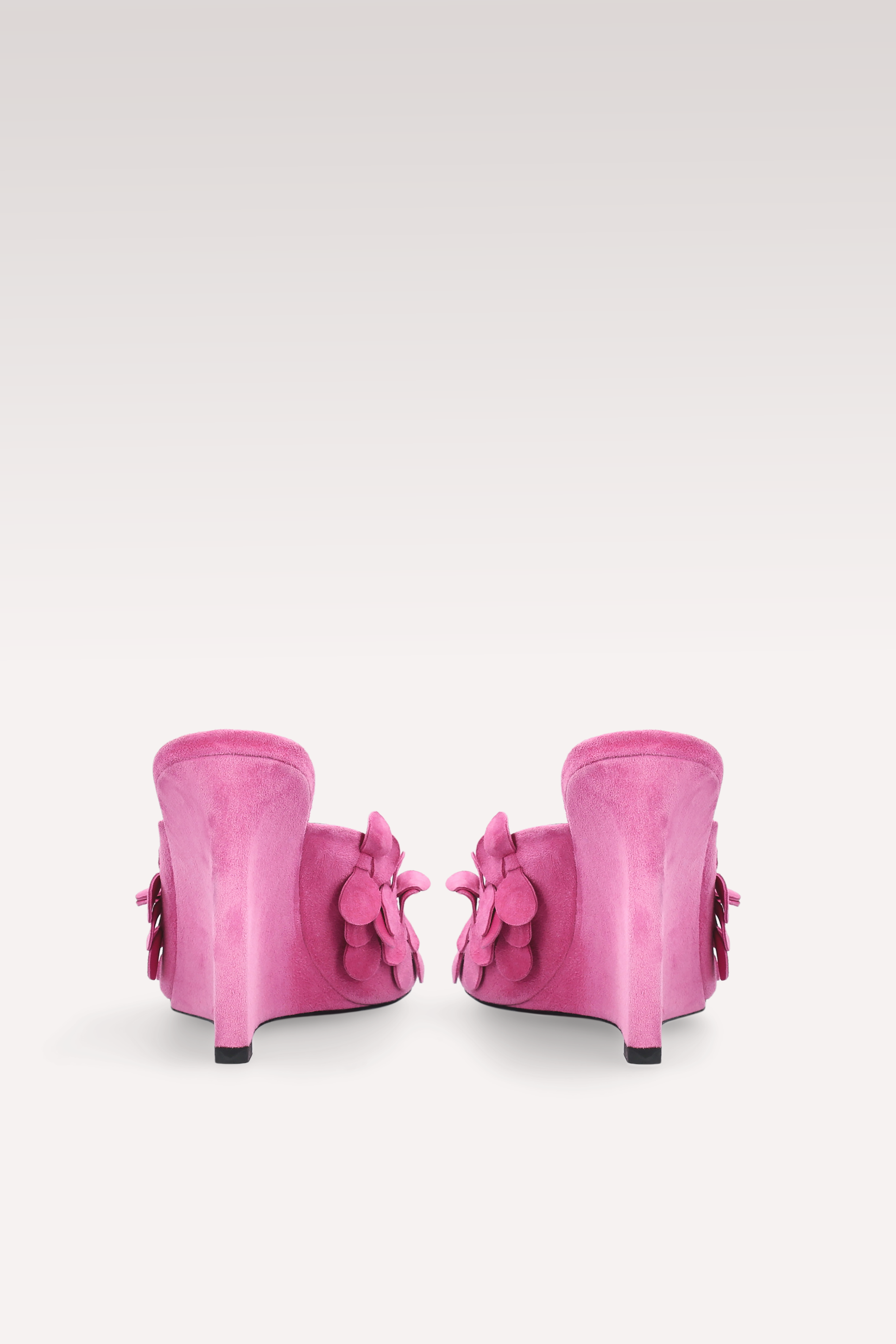 ZILLY 01 FUCHSIA SUEDE LEATHER MULES