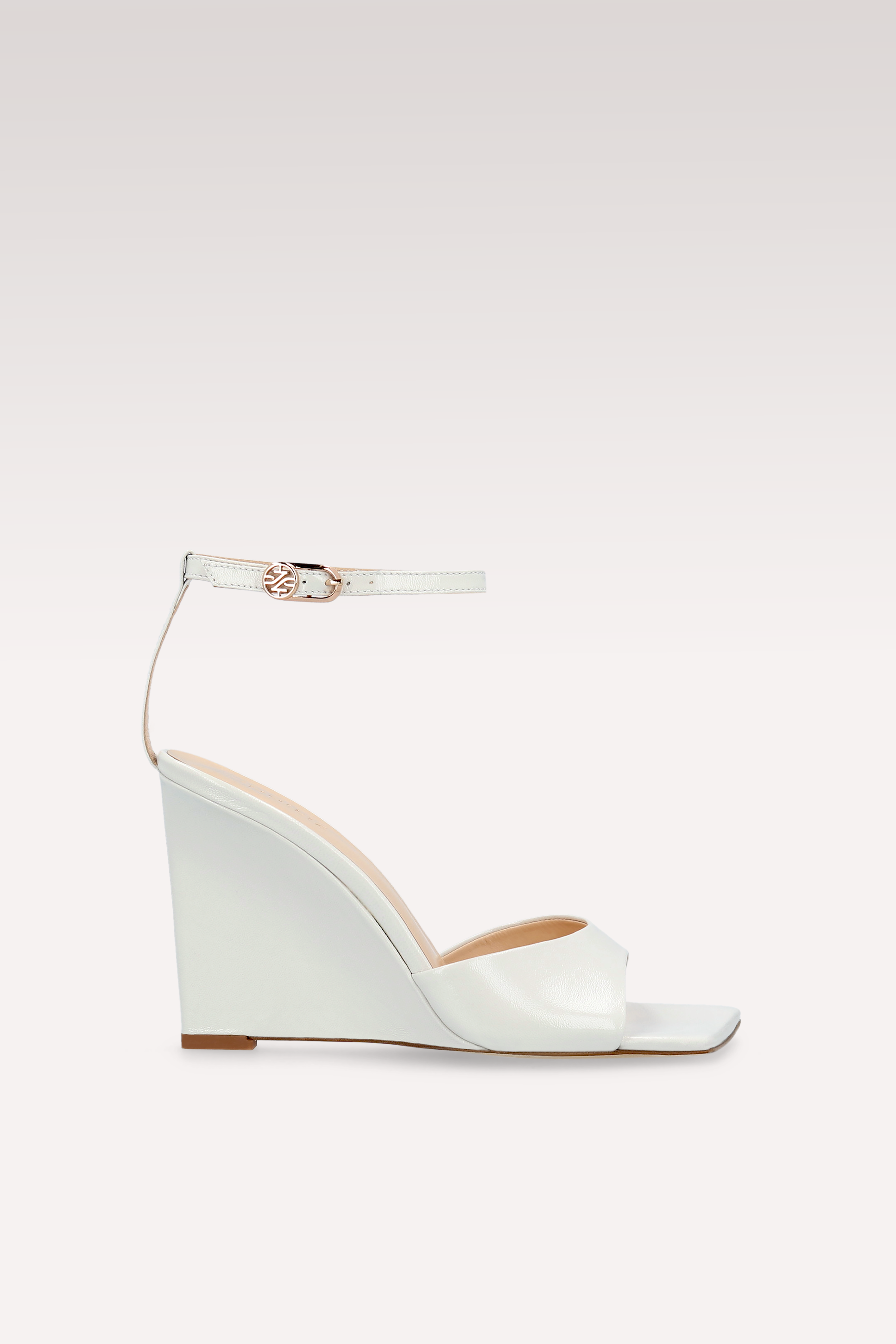 ZILLY 04 IVORY LEATHER SANDALS