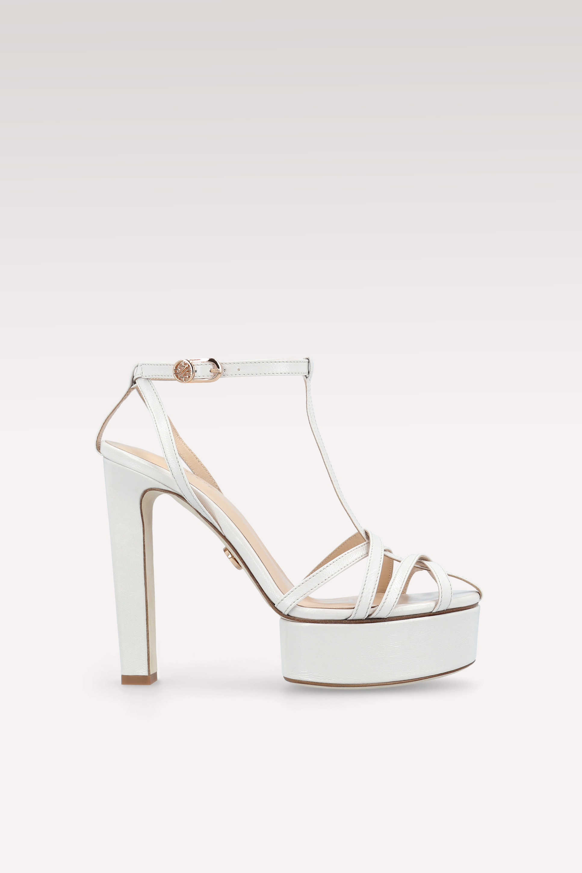 PATTY 01 IVORY LEATHER SANDALS