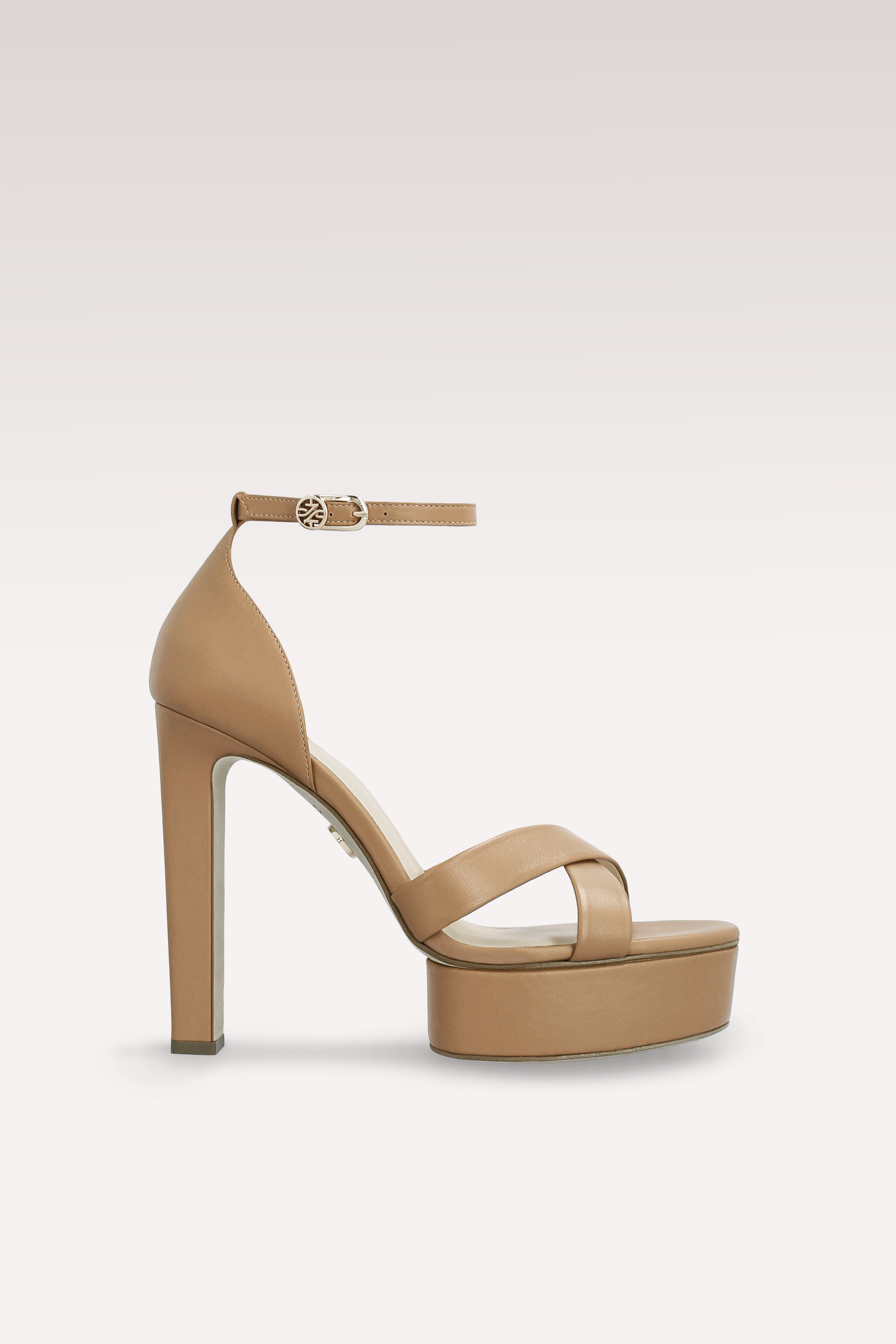 PATTY 03 BROWN LEATHER SANDALS