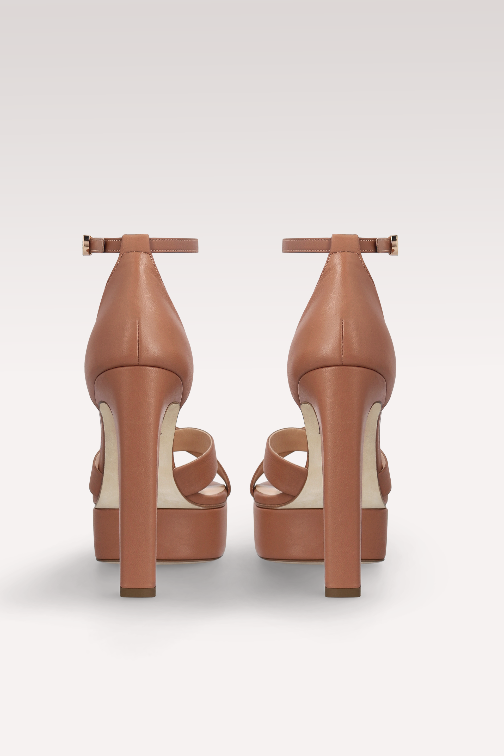 PATTY 03 BROWN LEATHER SANDALS