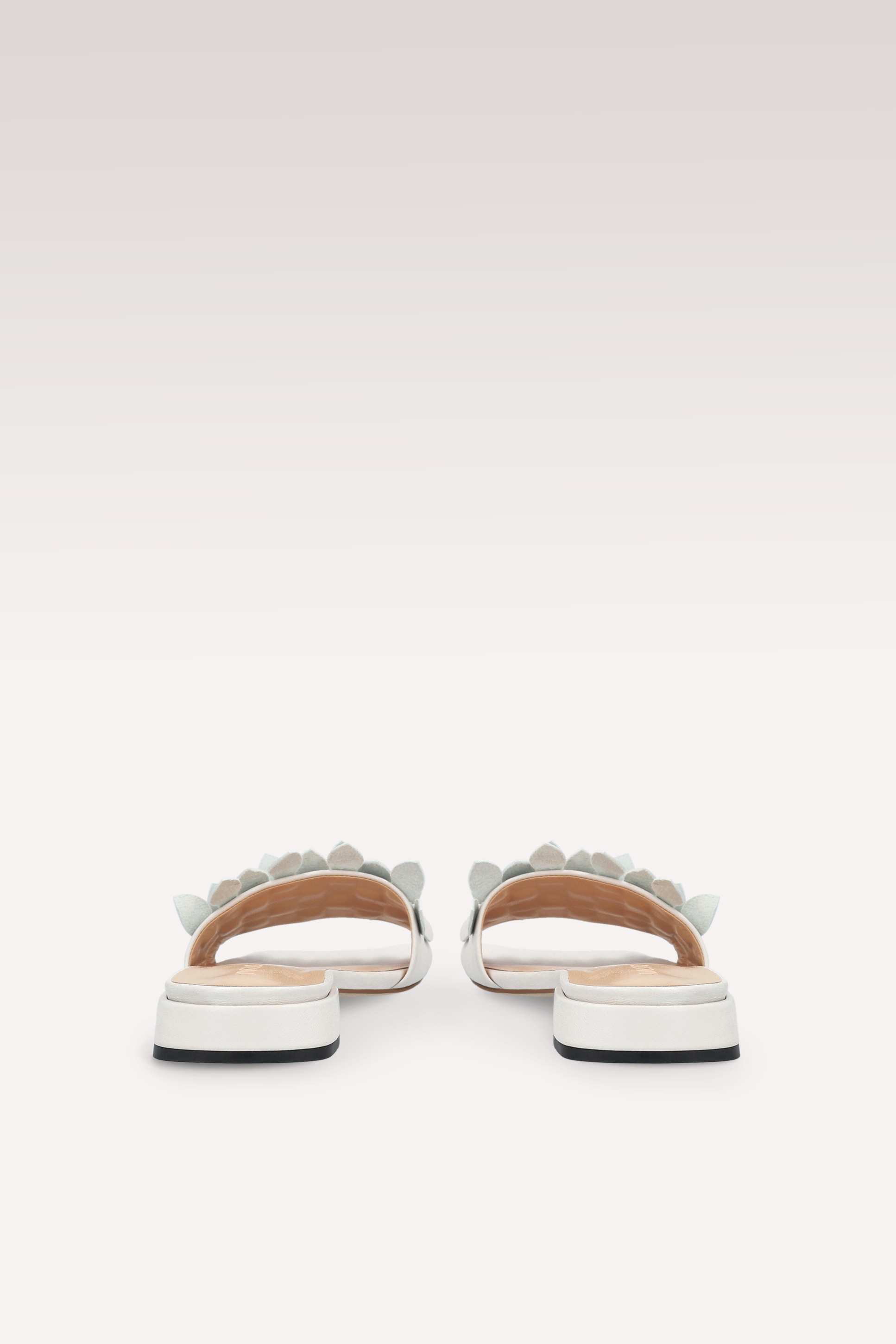 POLLY 01 IVORY LEATHER MULES