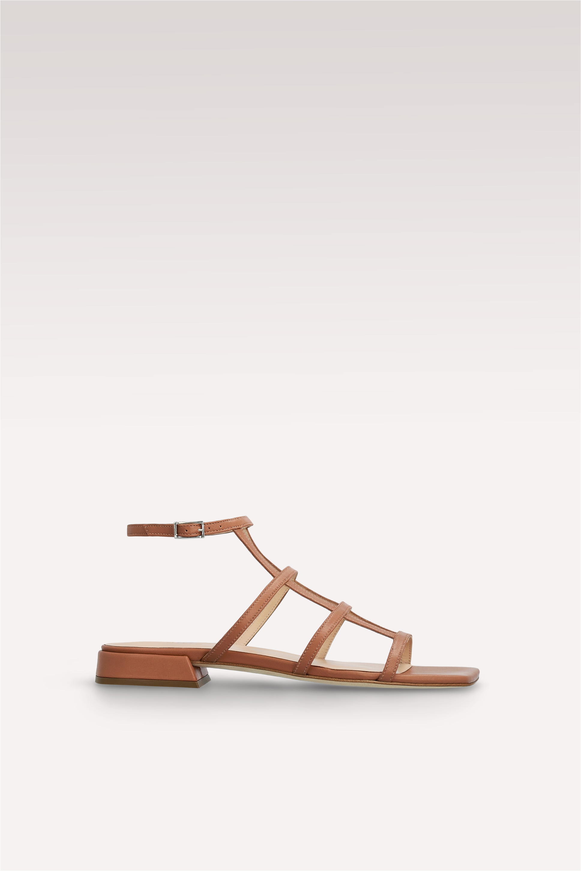 LYLA BROWN LEATHER SANDALS