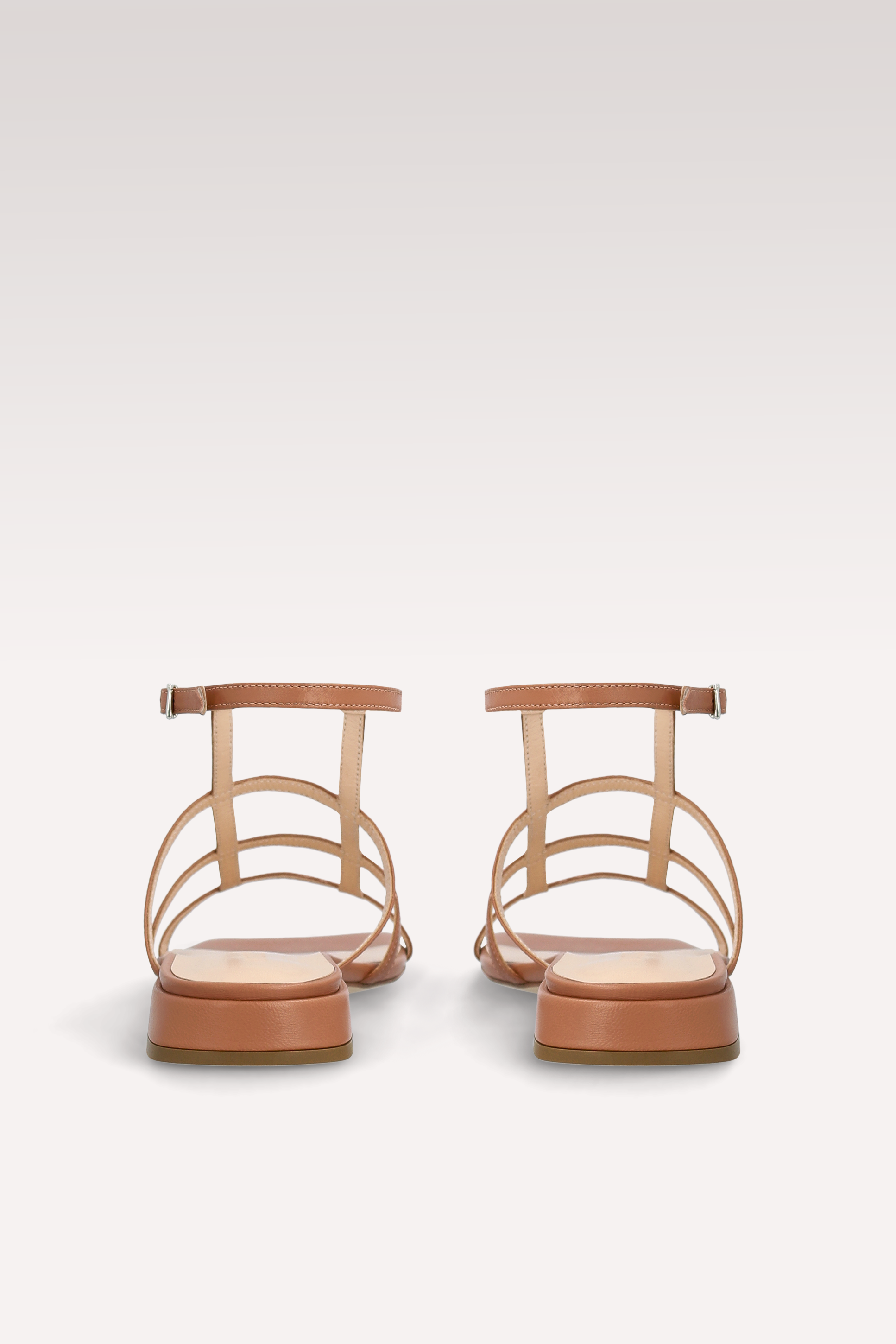 LYLA BROWN LEATHER SANDALS