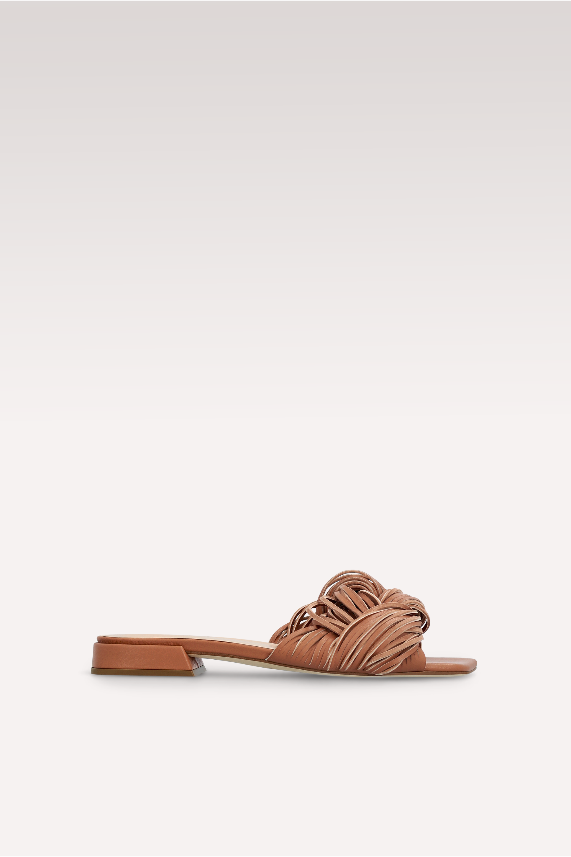 LEXI BROWN LEATHER AND SUEDE MULES