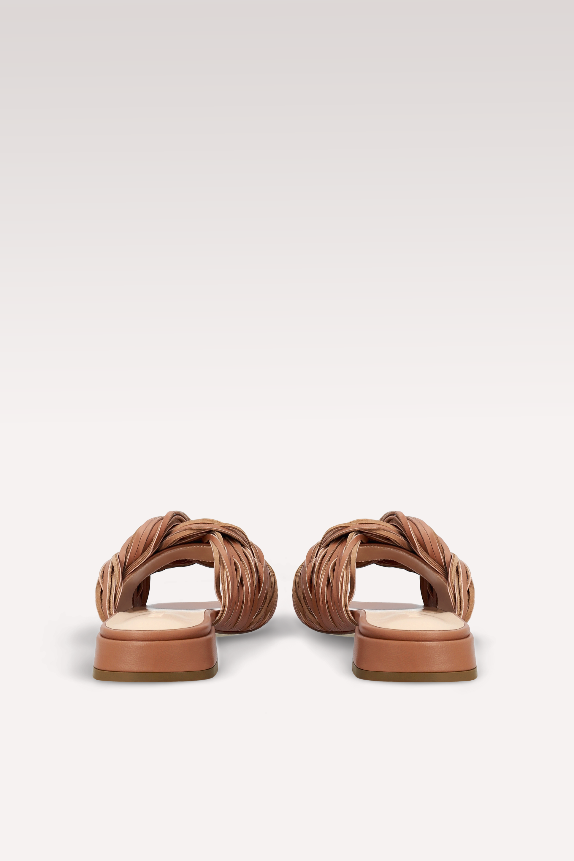 LEXI BROWN LEATHER AND SUEDE MULES