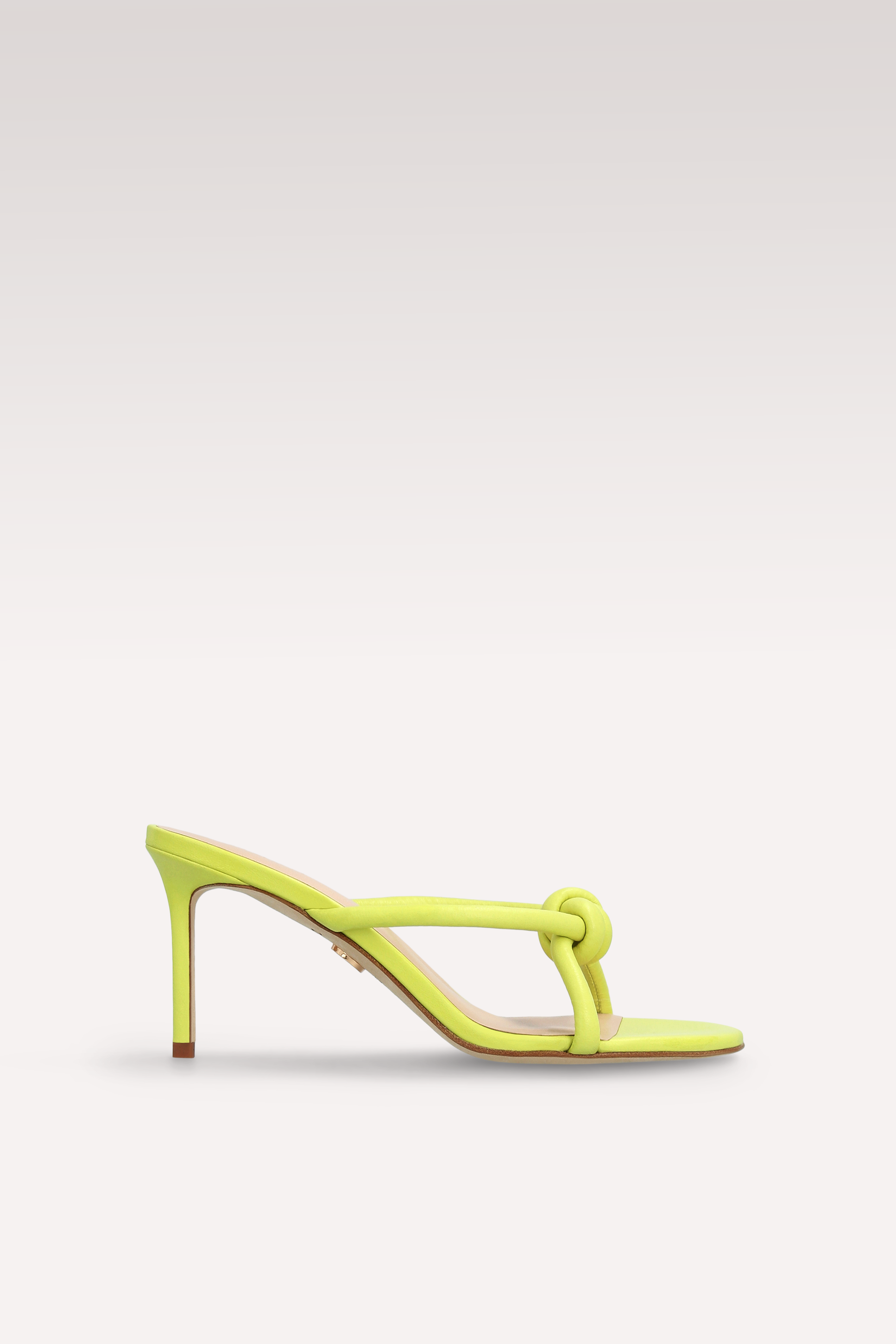 HEIDI YELLOW LEATHER MULES