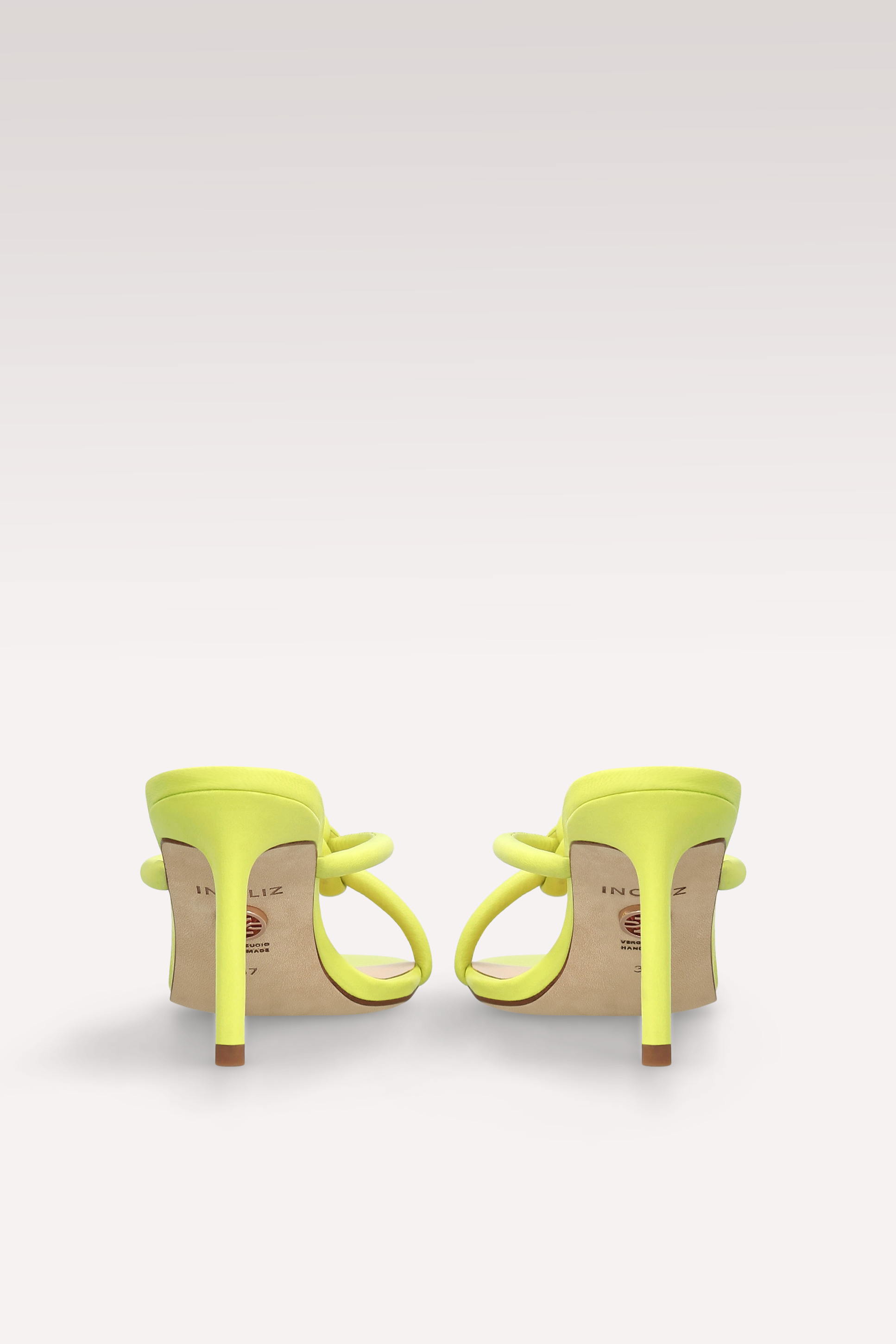 HEIDI YELLOW LEATHER MULES