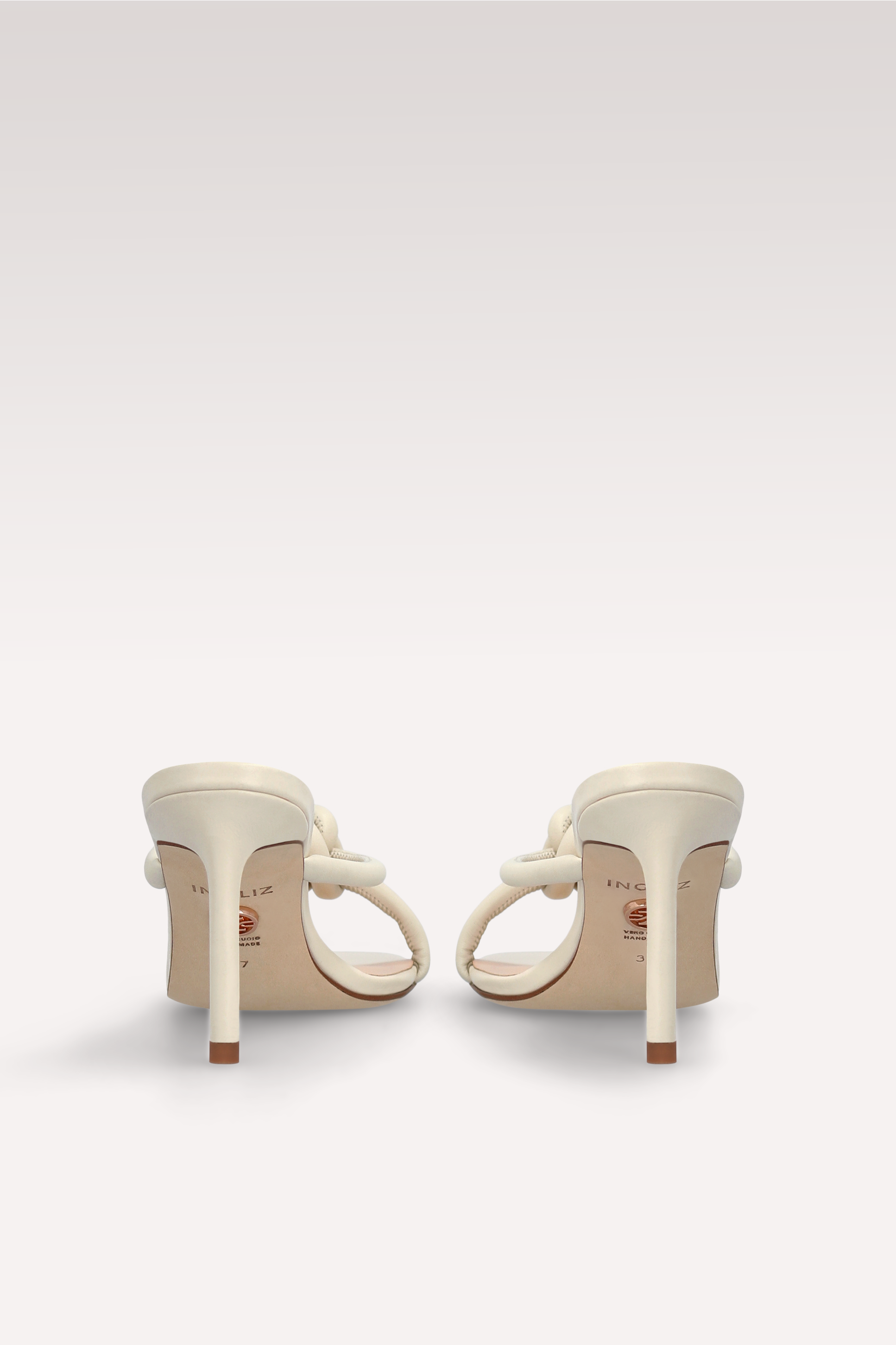 HEIDI BEIGE LEATHER MULES