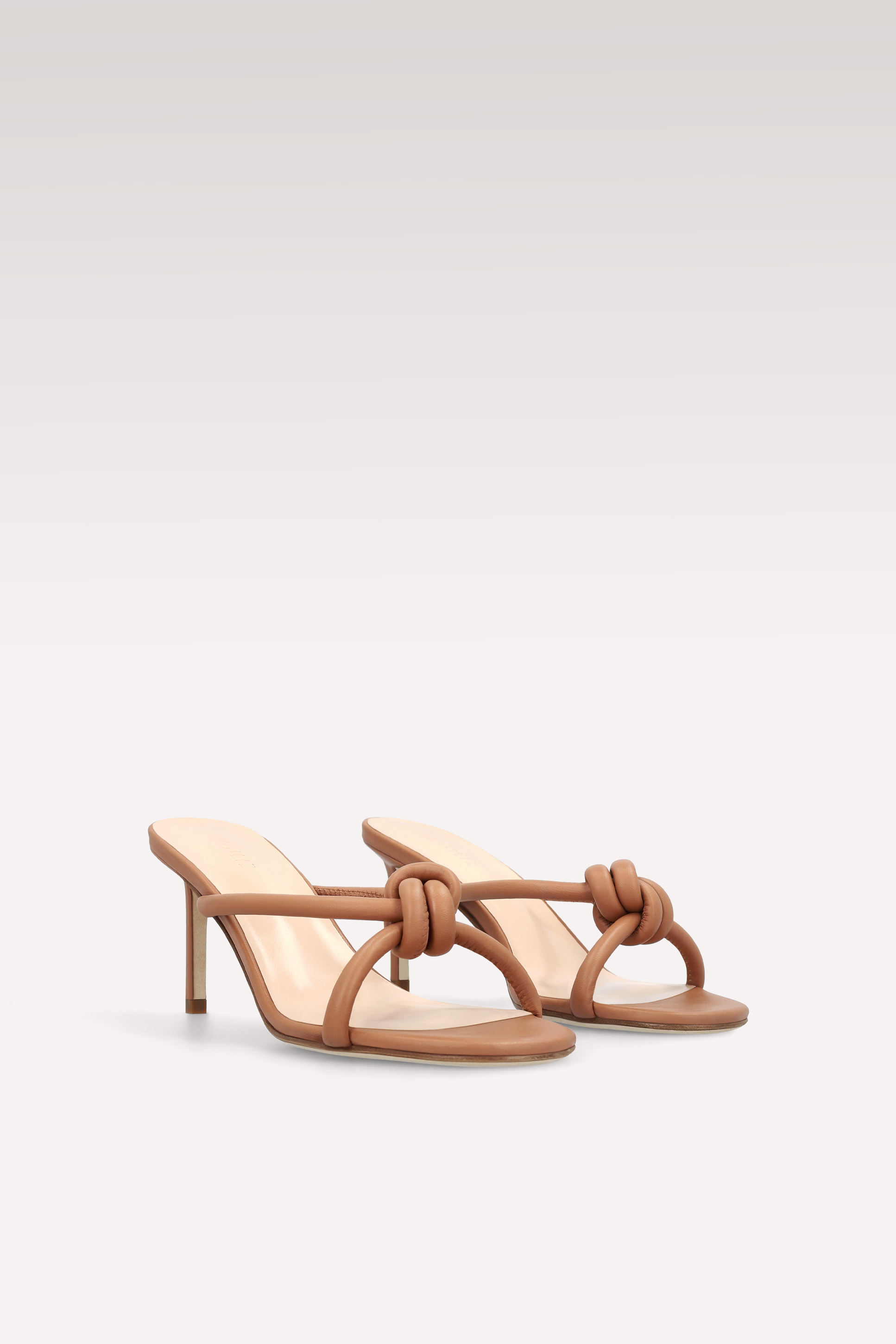 HEIDI BROWN LEATHER MULES