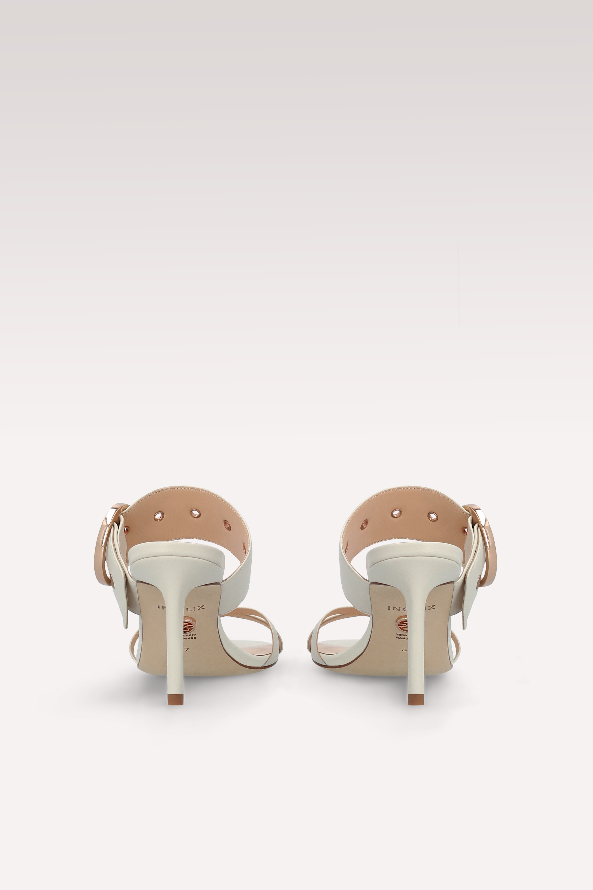 ARIANA BEIGE LEATHER MULES