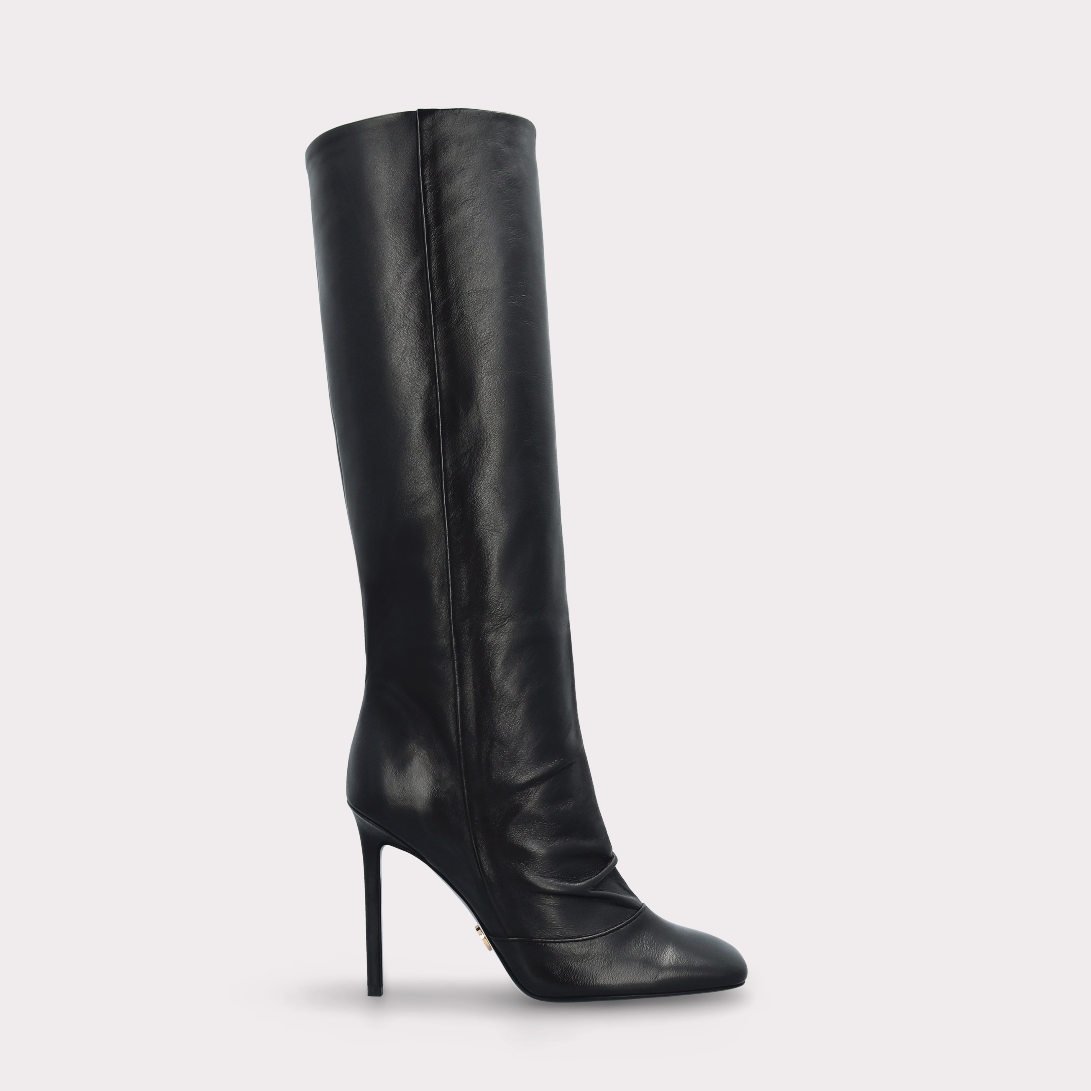 GINEVRA 04 BLACK SMOOTH LEATHER BOOTS