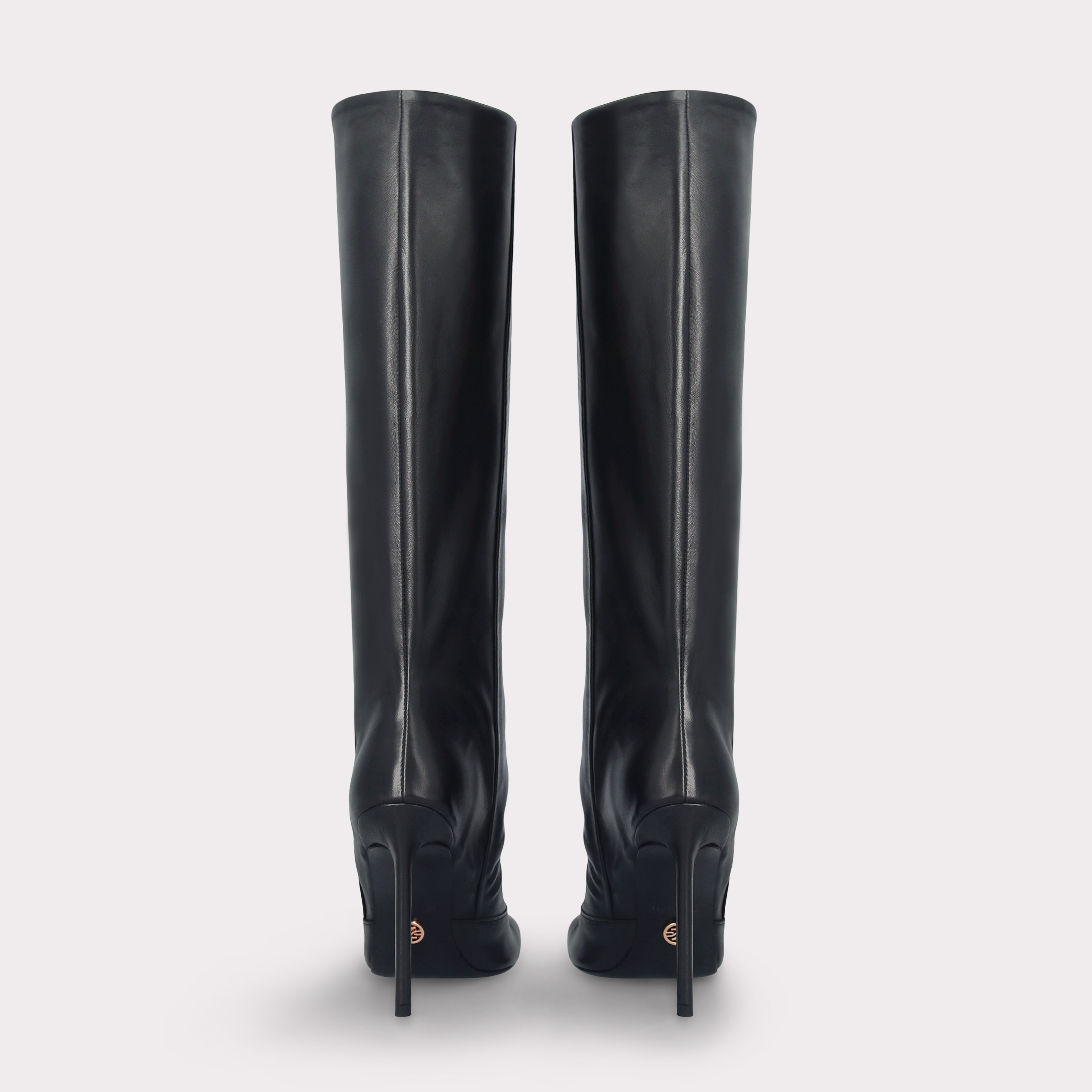 GINEVRA 04 BLACK SMOOTH LEATHER BOOTS