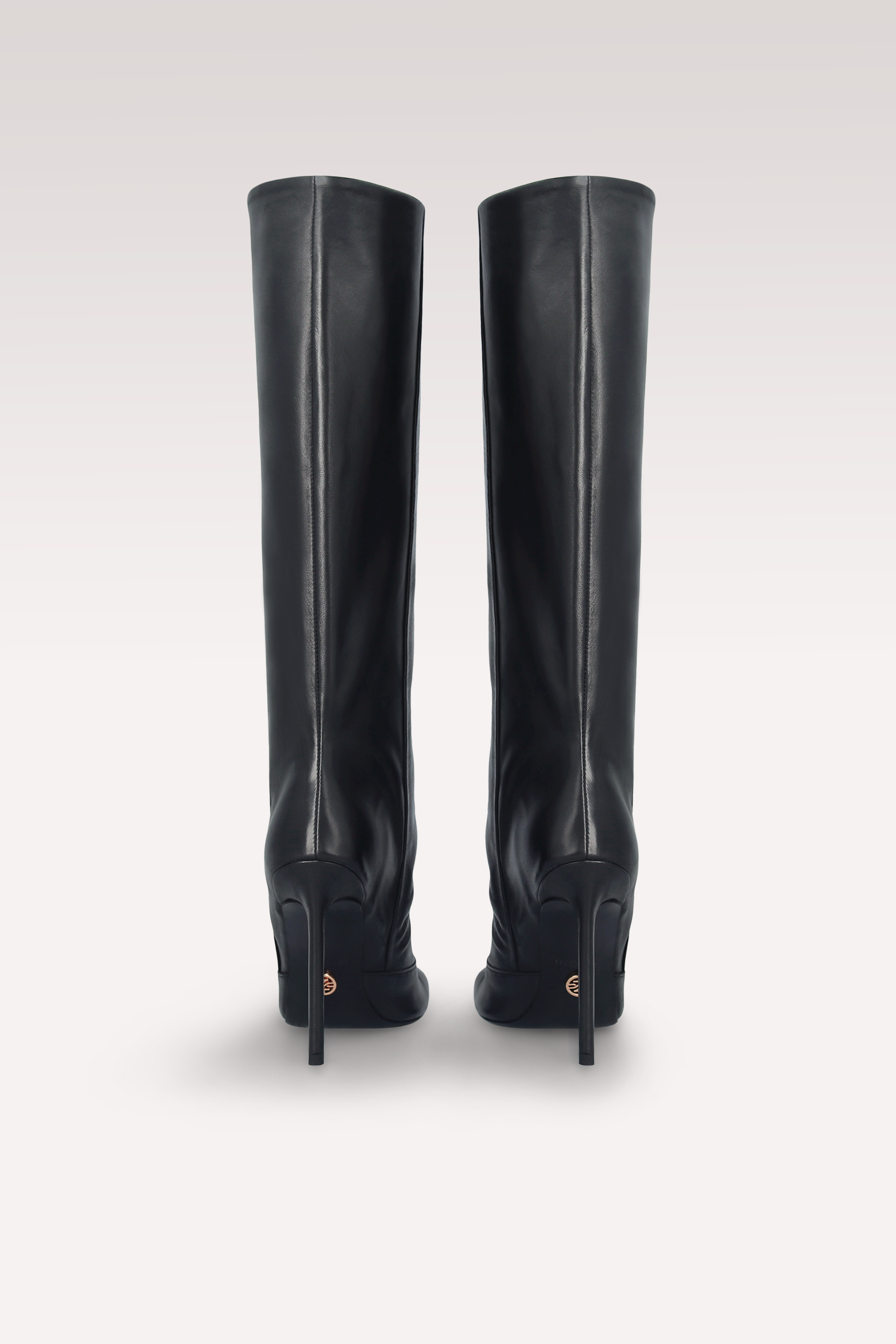 GINEVRA 04 BLACK SMOOTH LEATHER BOOTS