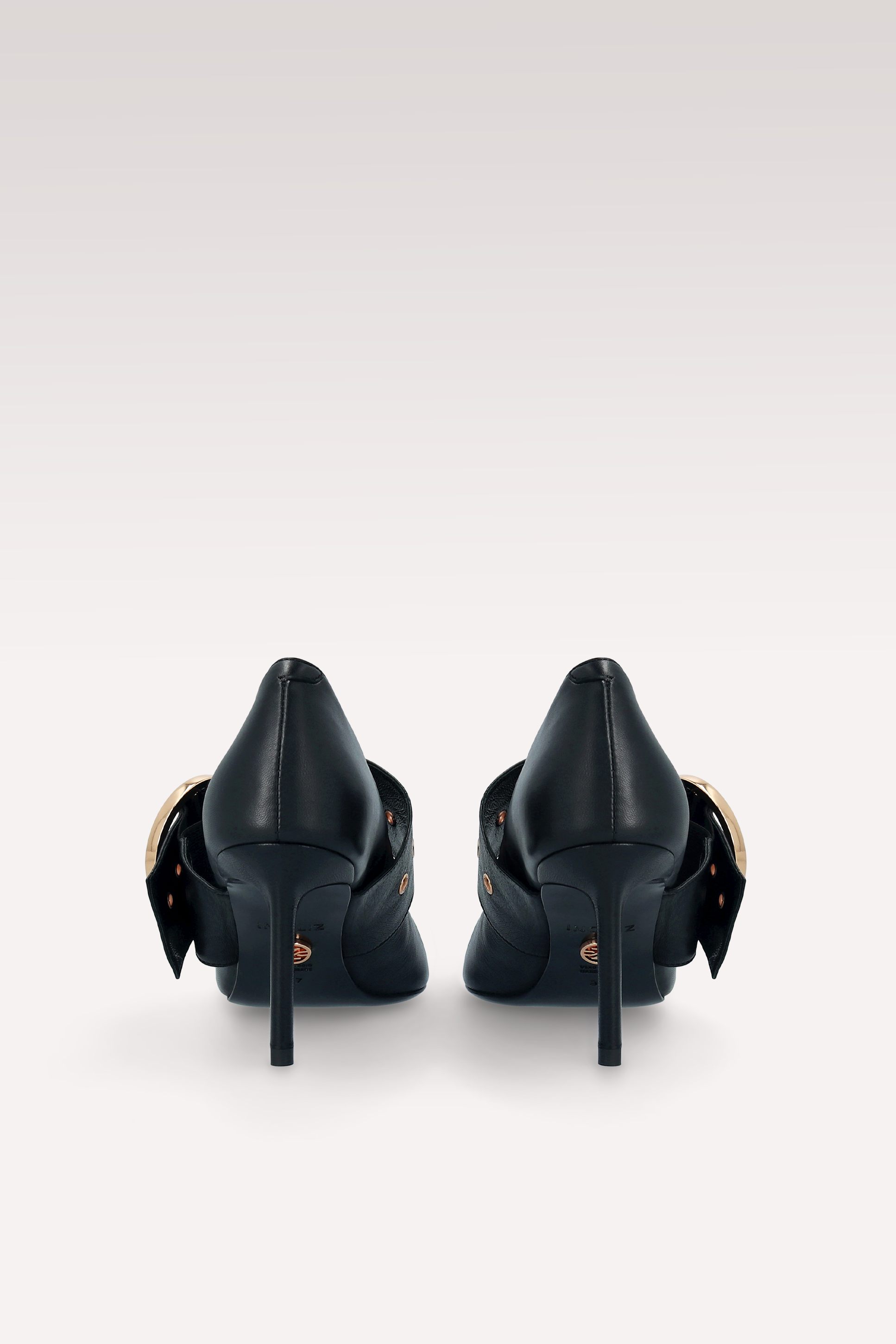 MIA 05 BLACK SMOOTH LEATHER PUMPS
