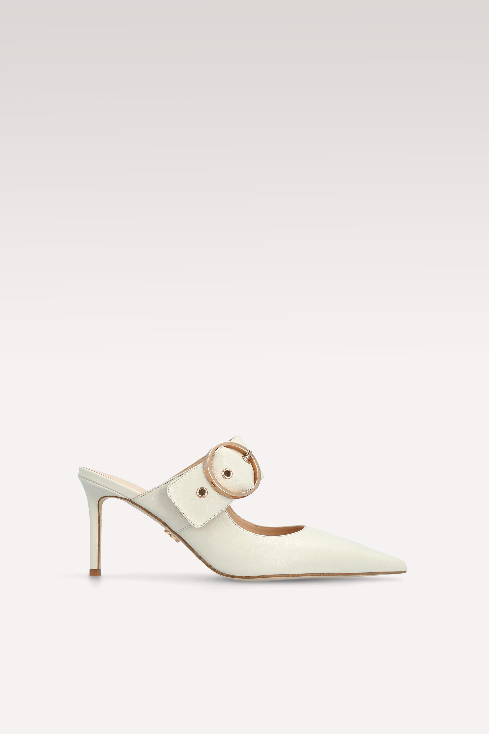 SUZANA BEIGE LEATHER MULES