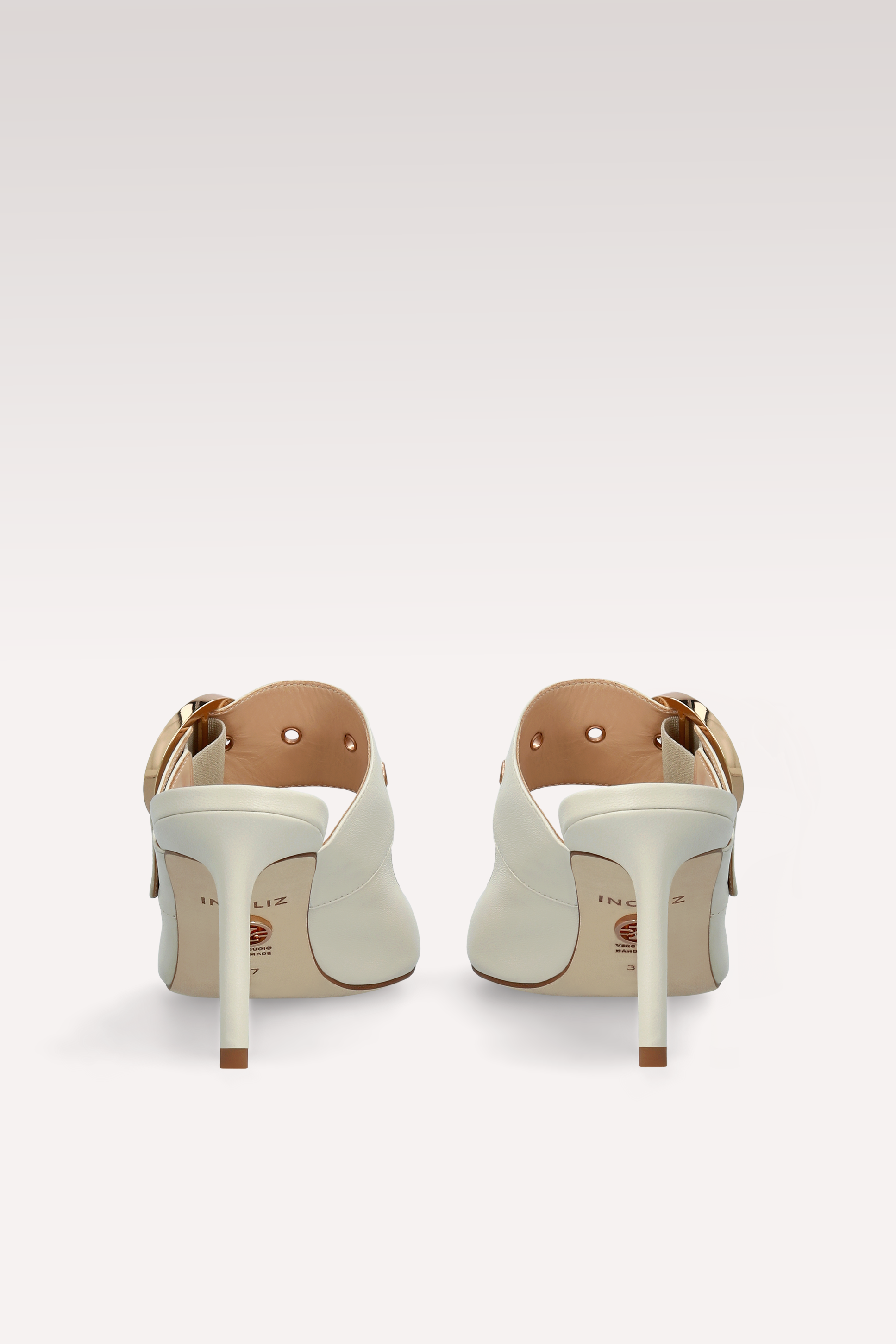 SUZANA BEIGE LEATHER MULES