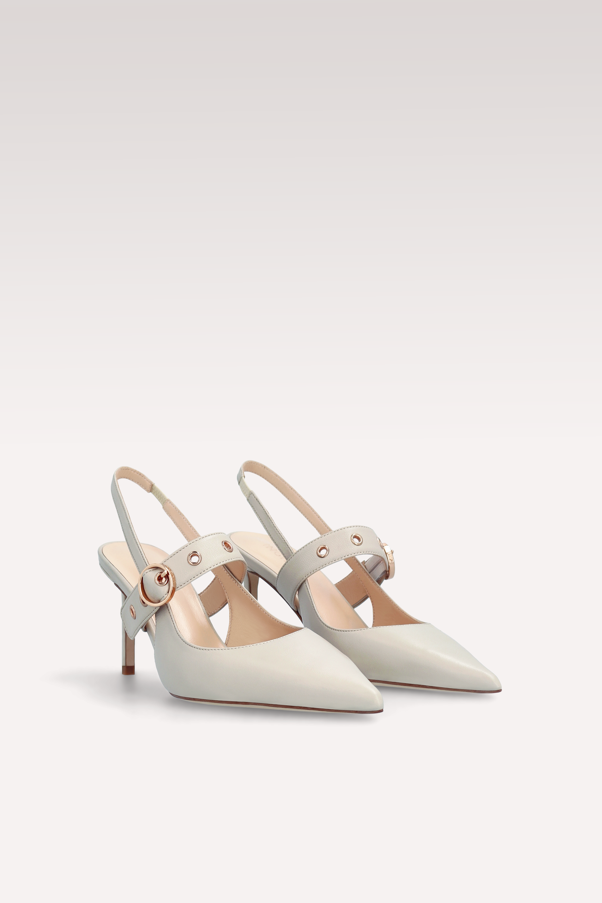 SADIE BEIGE LEATHER PUMP