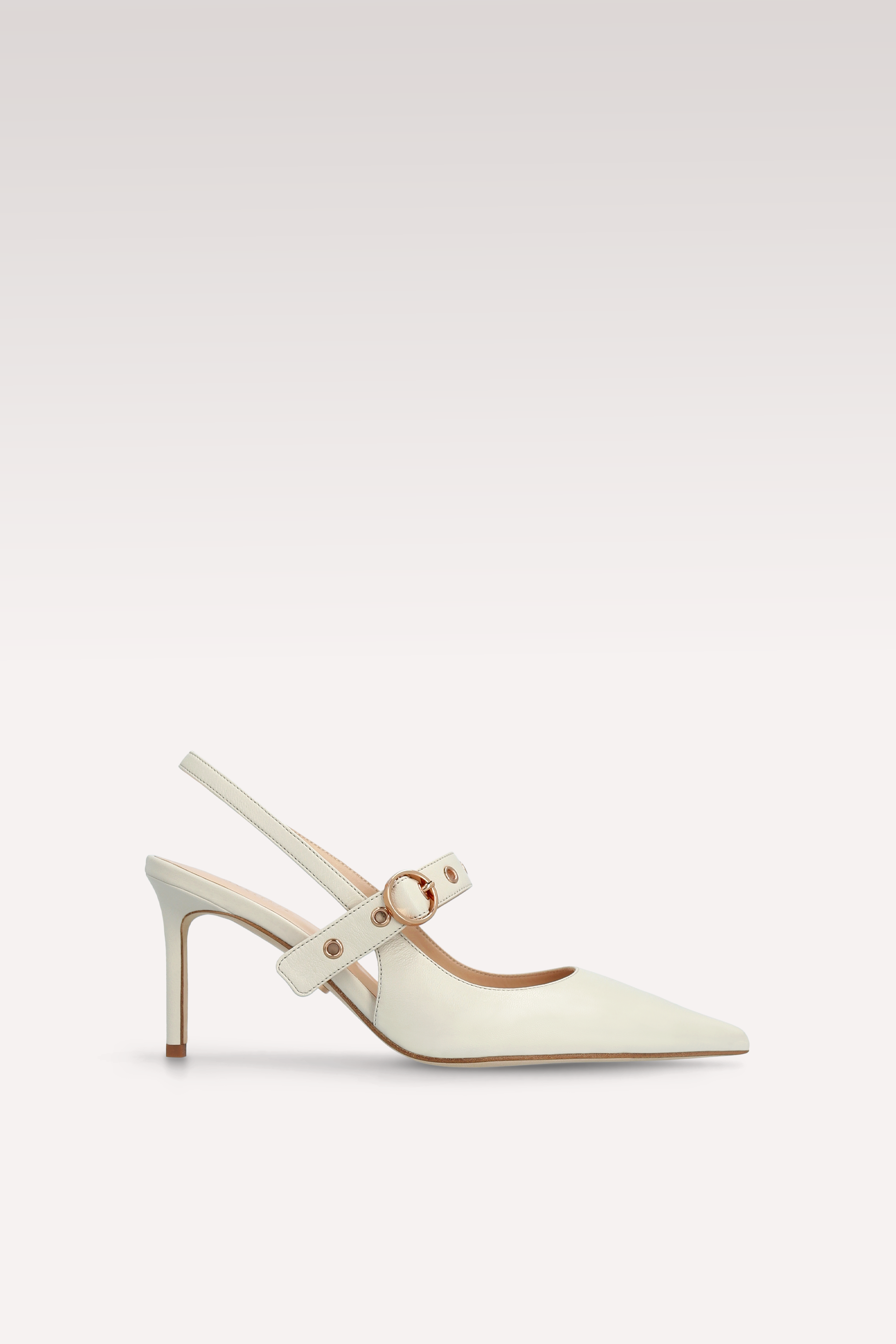 SADIE BEIGE LEATHER PUMP