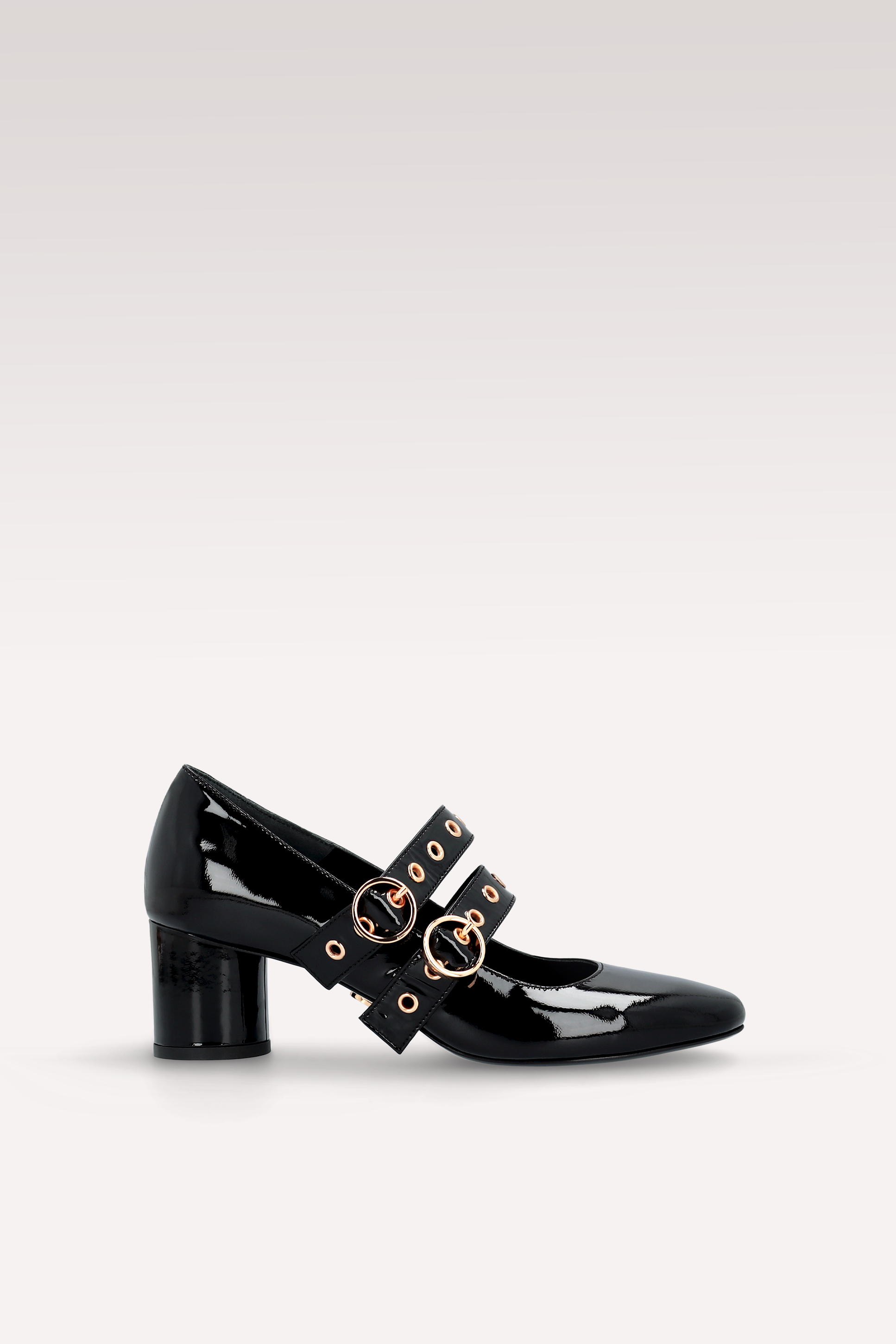 DENISE 01 BLACK PATENT LEATHER PUMPS