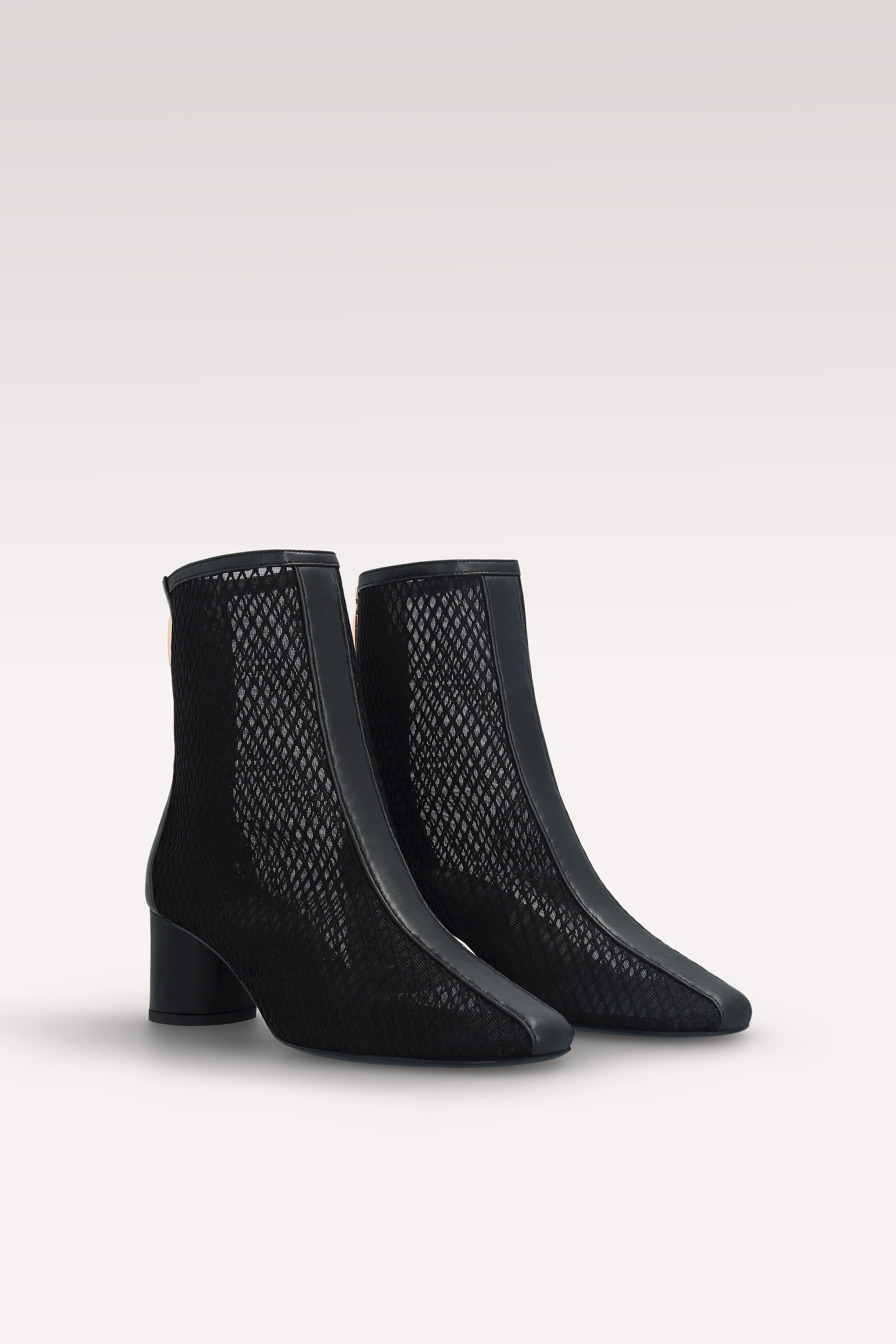 DAKOTA BLACK LEATHER AND MESH BOOT